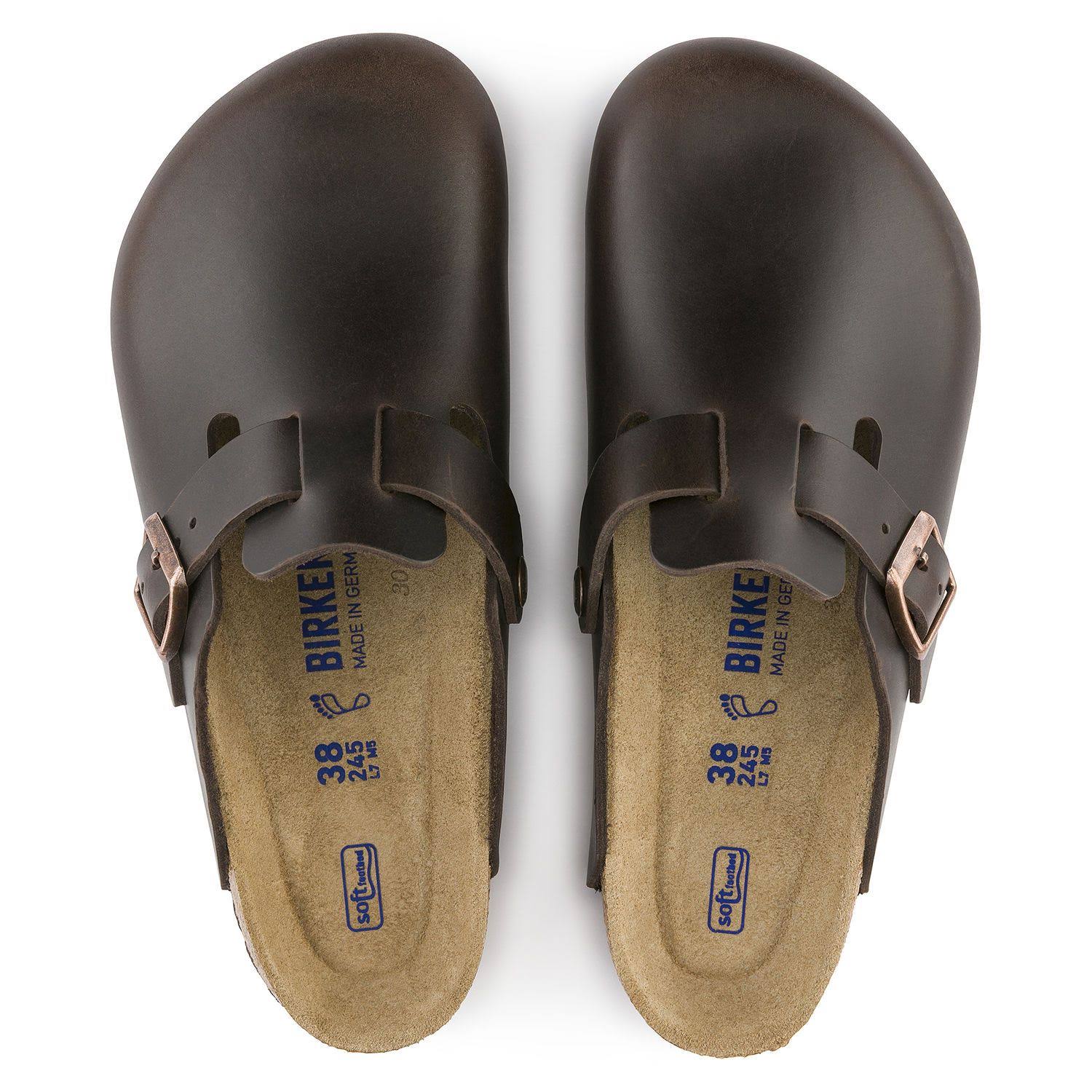 Birkenstock Boston Soft Footbed Clog - 44 - Brown Amalfi Leather