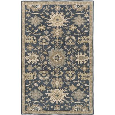 Charlton Home Willard Navy & Olive Area Rug
