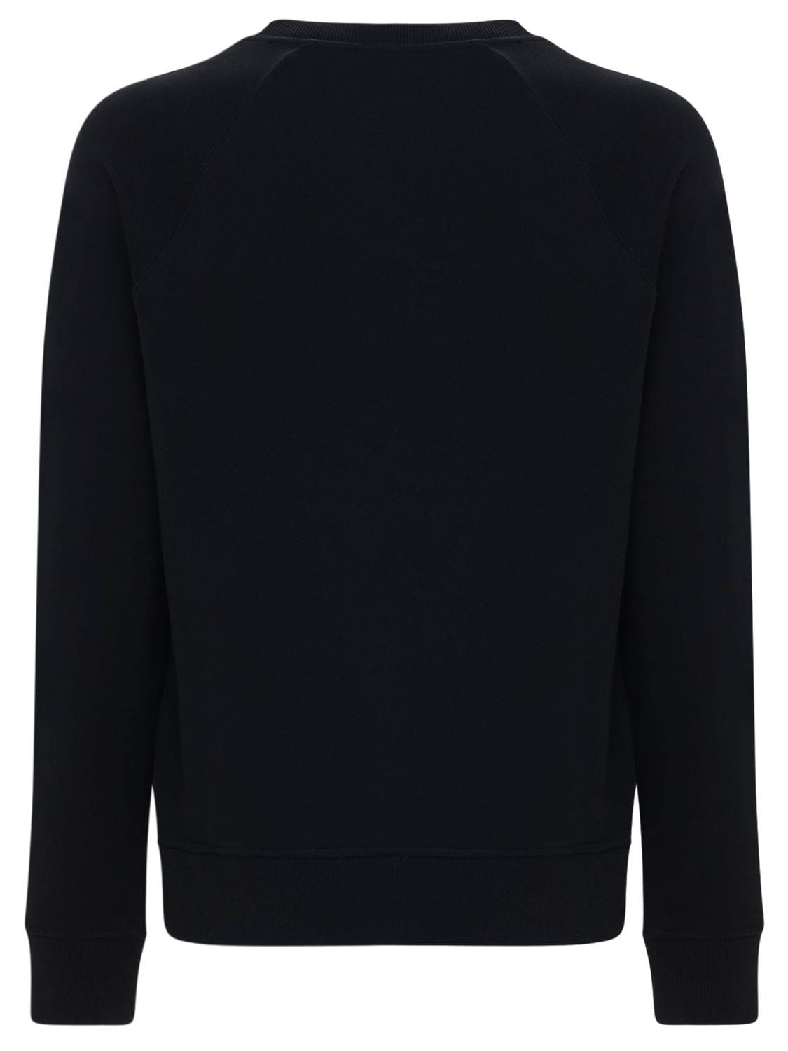 Balmain Logo Print Cotton Jersey Sweatshirt - Black - Sweatshirts