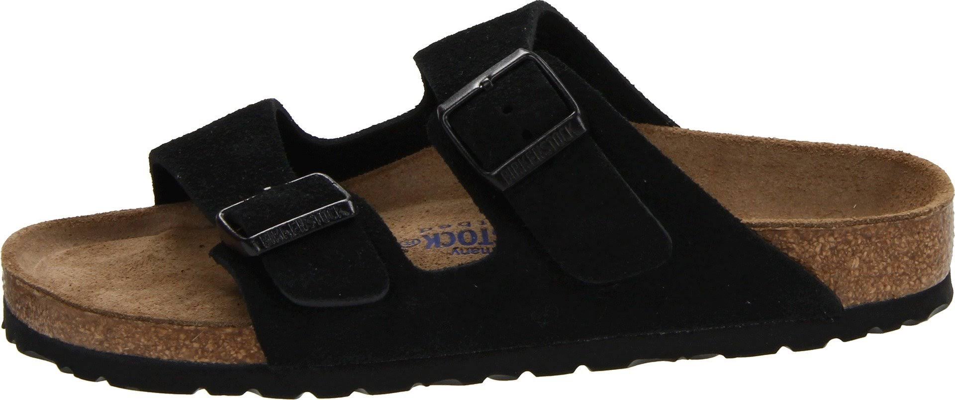 Birkenstock Arizona Soft Footbed (Black Suede)
