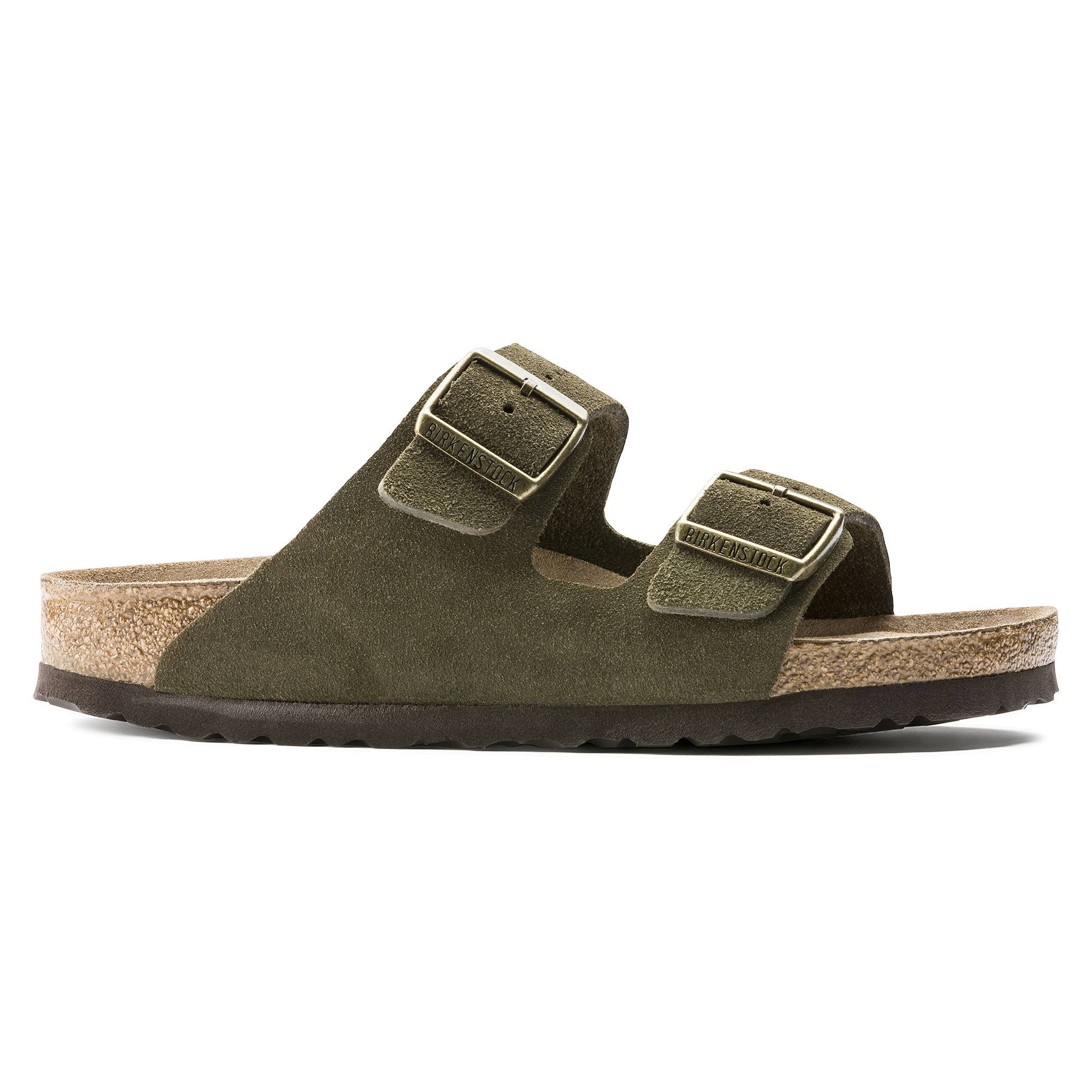 Birkenstock - Kids - Shoes - Sandals with platform soles - Arizona Suede Leather