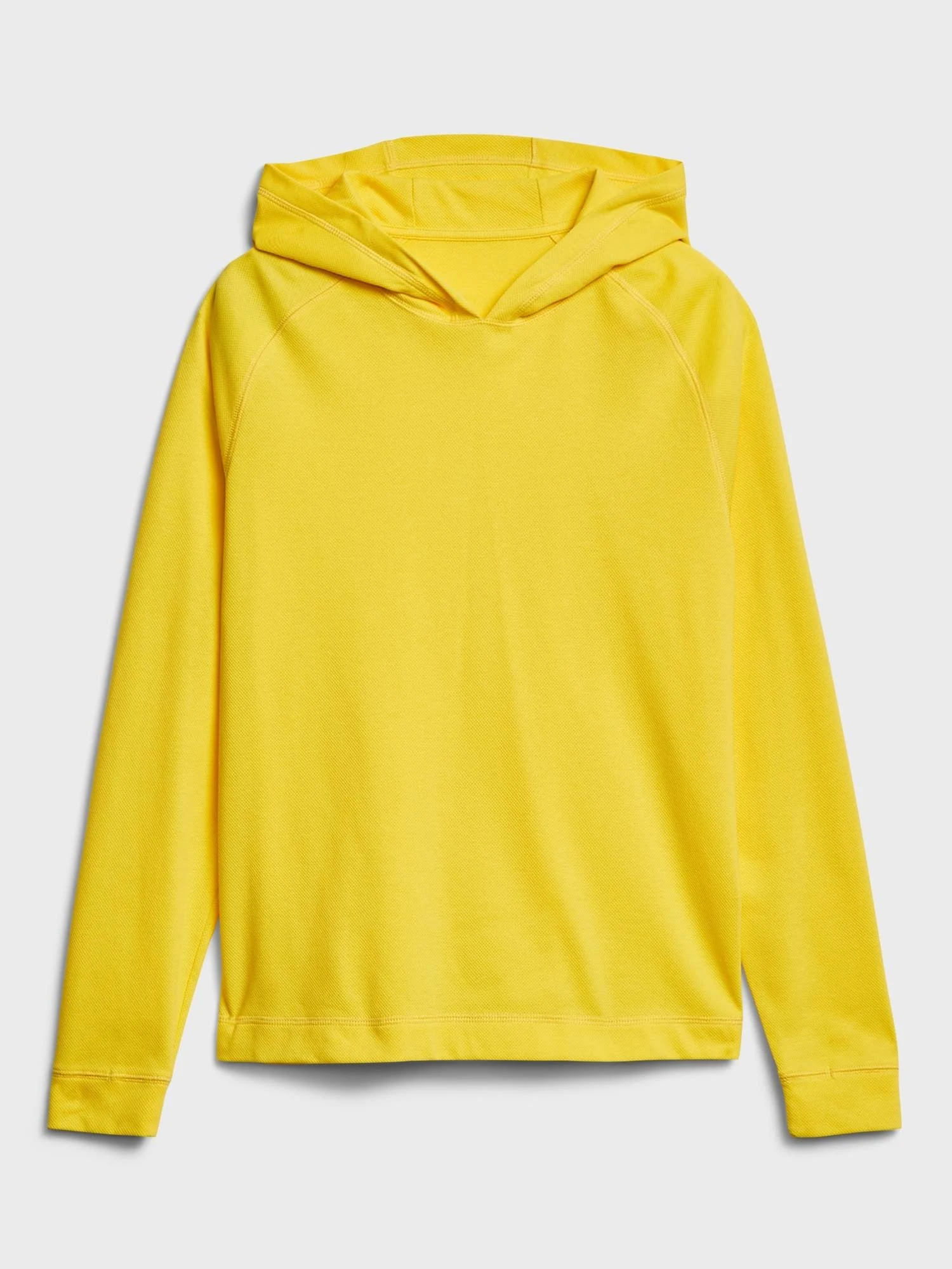 Banana Republic Men's Core Temp Mesh T-Shirt Hoodie Yellow Lemon Spritz Size M