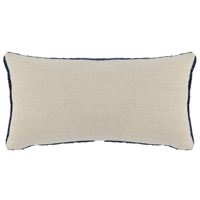 Kosas Home Nakeya Knitted 14x22 x 26x22 Throw Pillow, Indigo