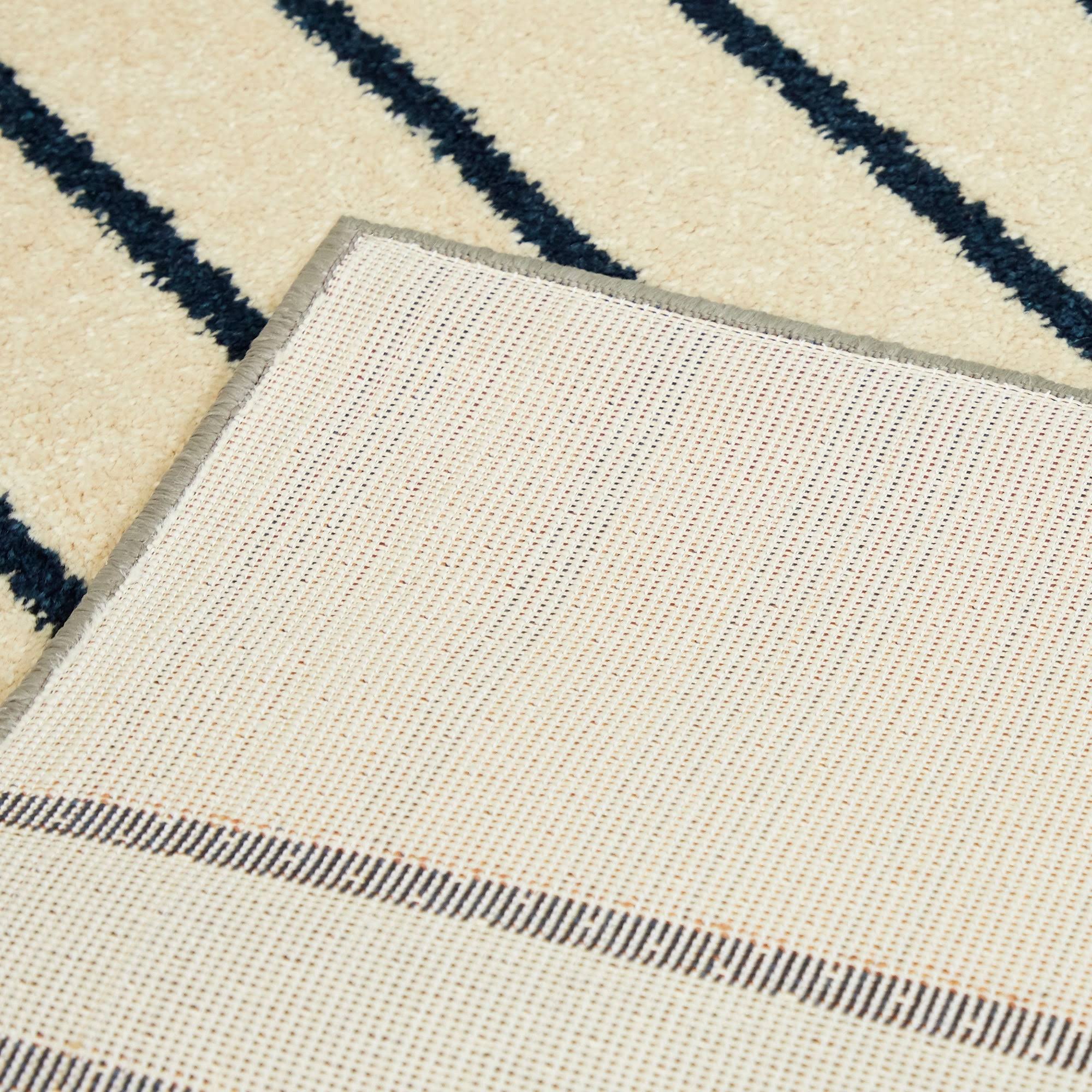 BALTA Shefford Taupe 5 ft. x 7 ft. Art Deco Striped Area Rug, Brown