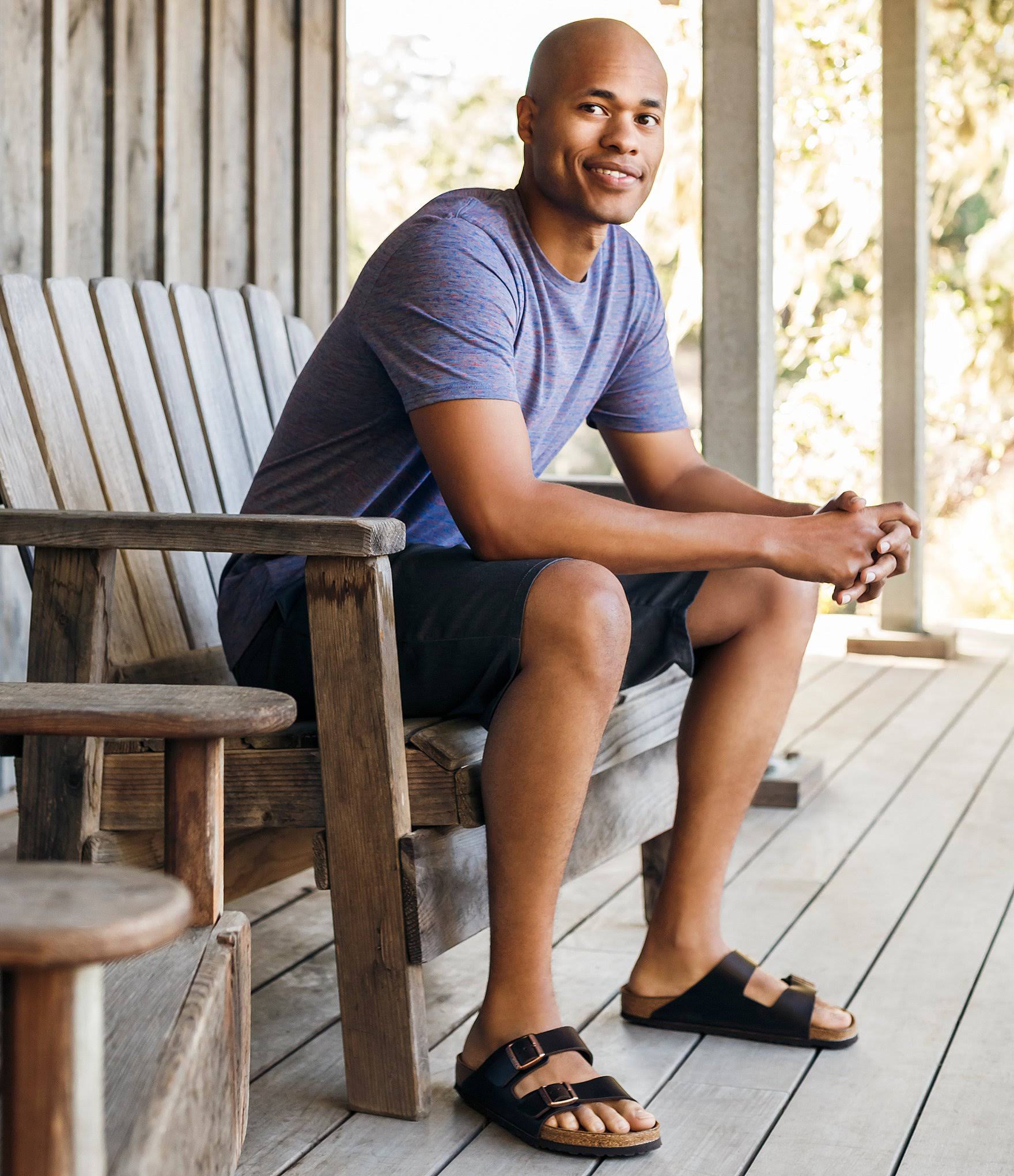 Birkenstock Arizona Soft Footbed Sandal - 42 - Brown Amalfi Leather