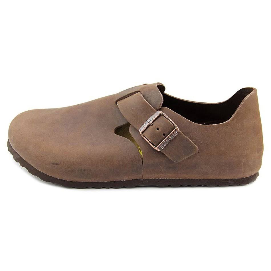 Birkenstock London Soft Footbed Hunter Black Leather / 46 / Narrow