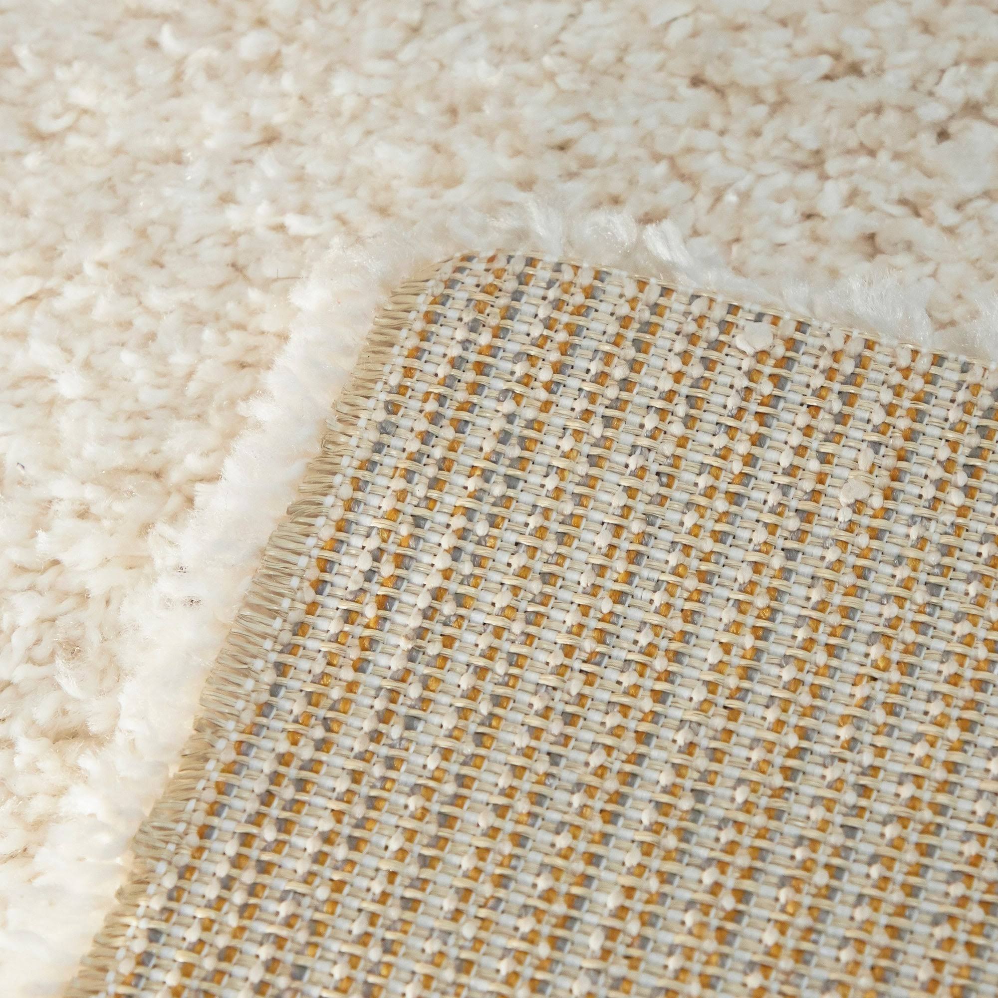 BALTA Taylor Yellow 5 ft. x 7 ft. Trellis Shag Area Rug