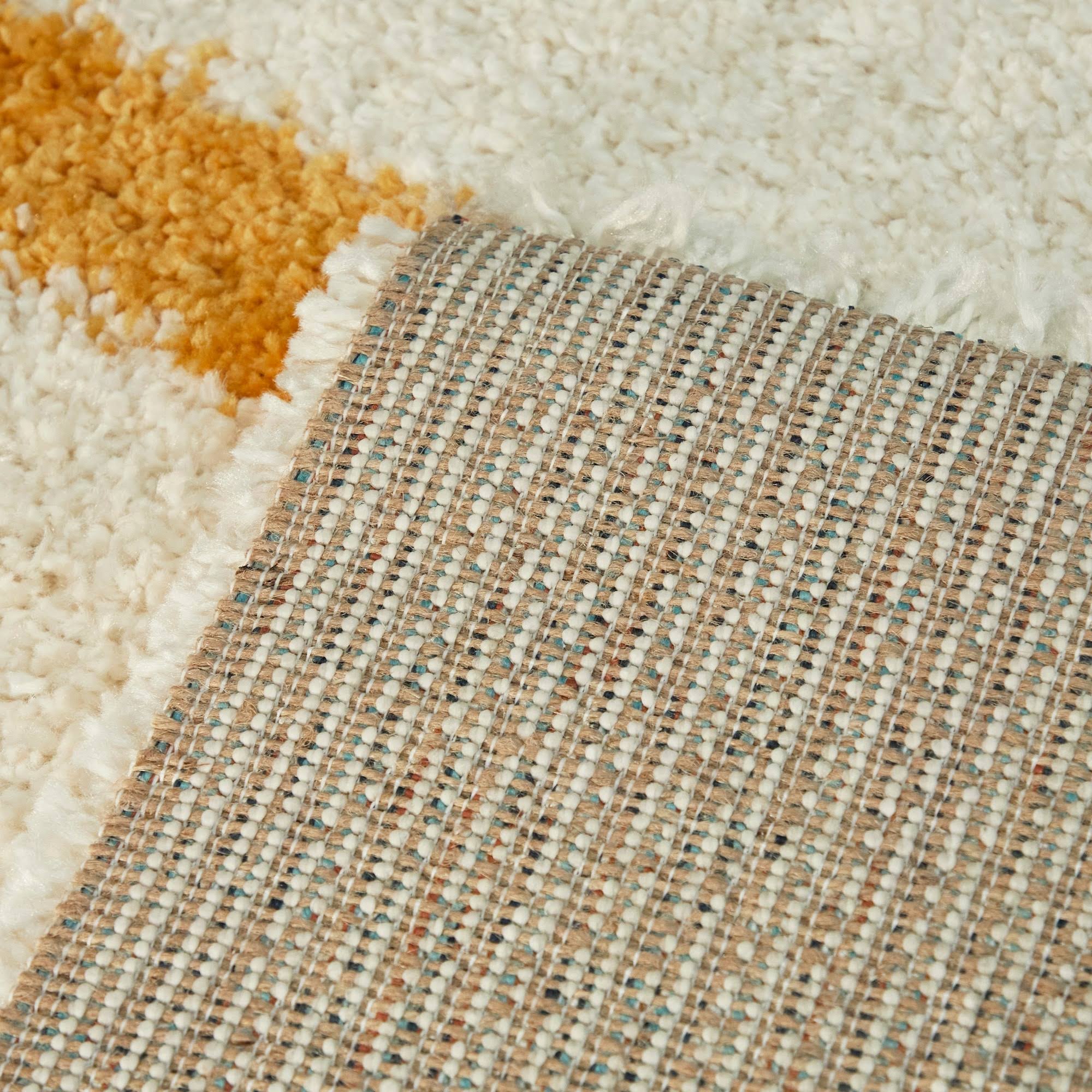 BALTA Kessler Cream 5 ft. x 7 ft. Contemporary Shag Area Rug, Ivory