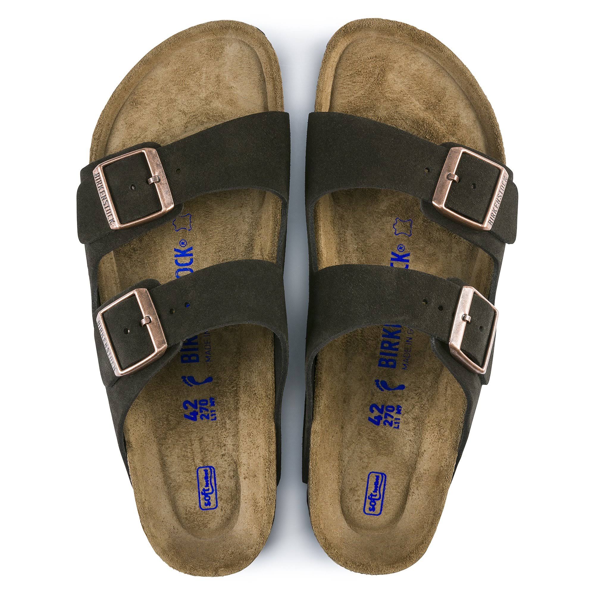 Birkenstock Arizona Soft Footbed - Suede Mocha / 44 / Narrow