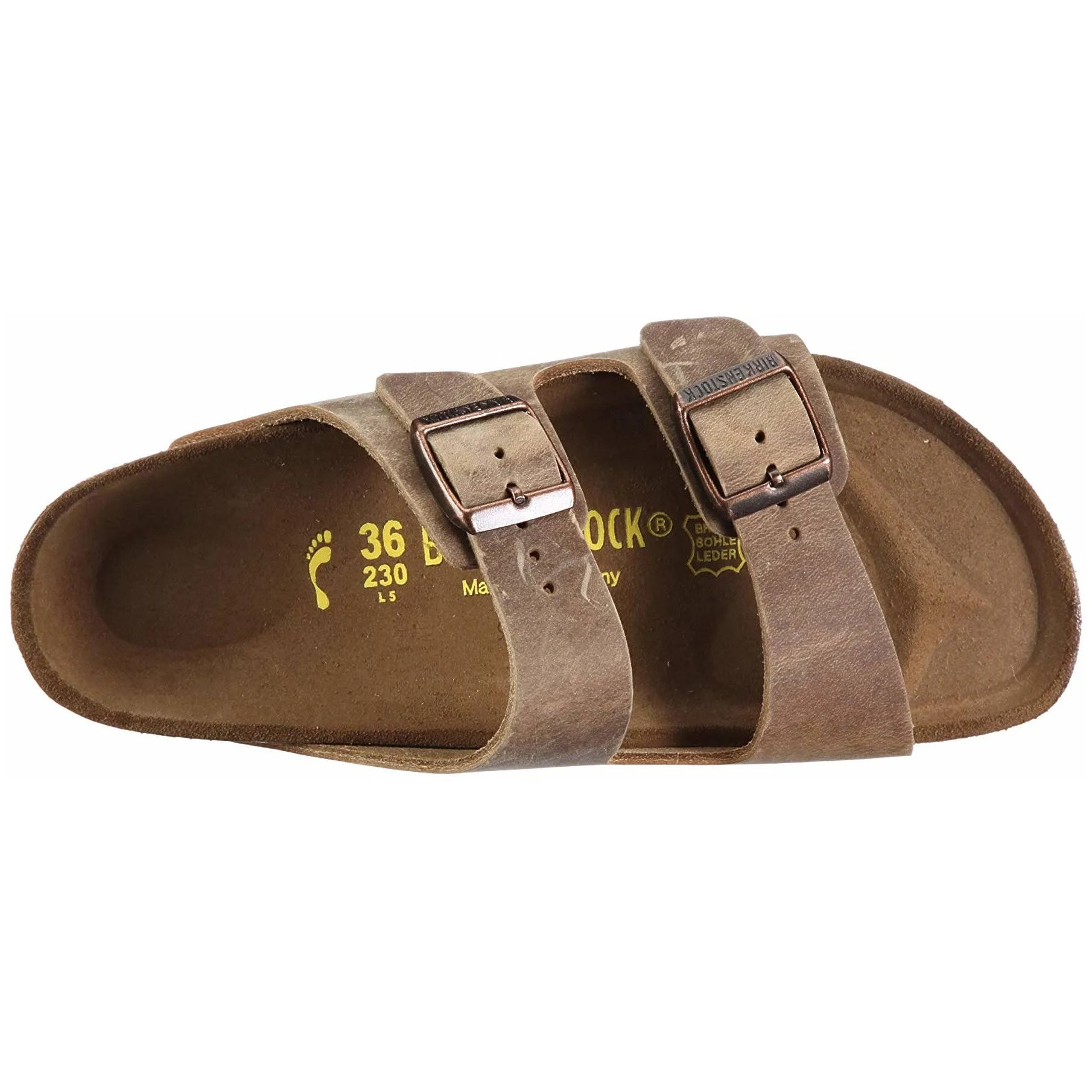 Birkenstock Arizona, Tobacco Oiled Leather Size: 44 N