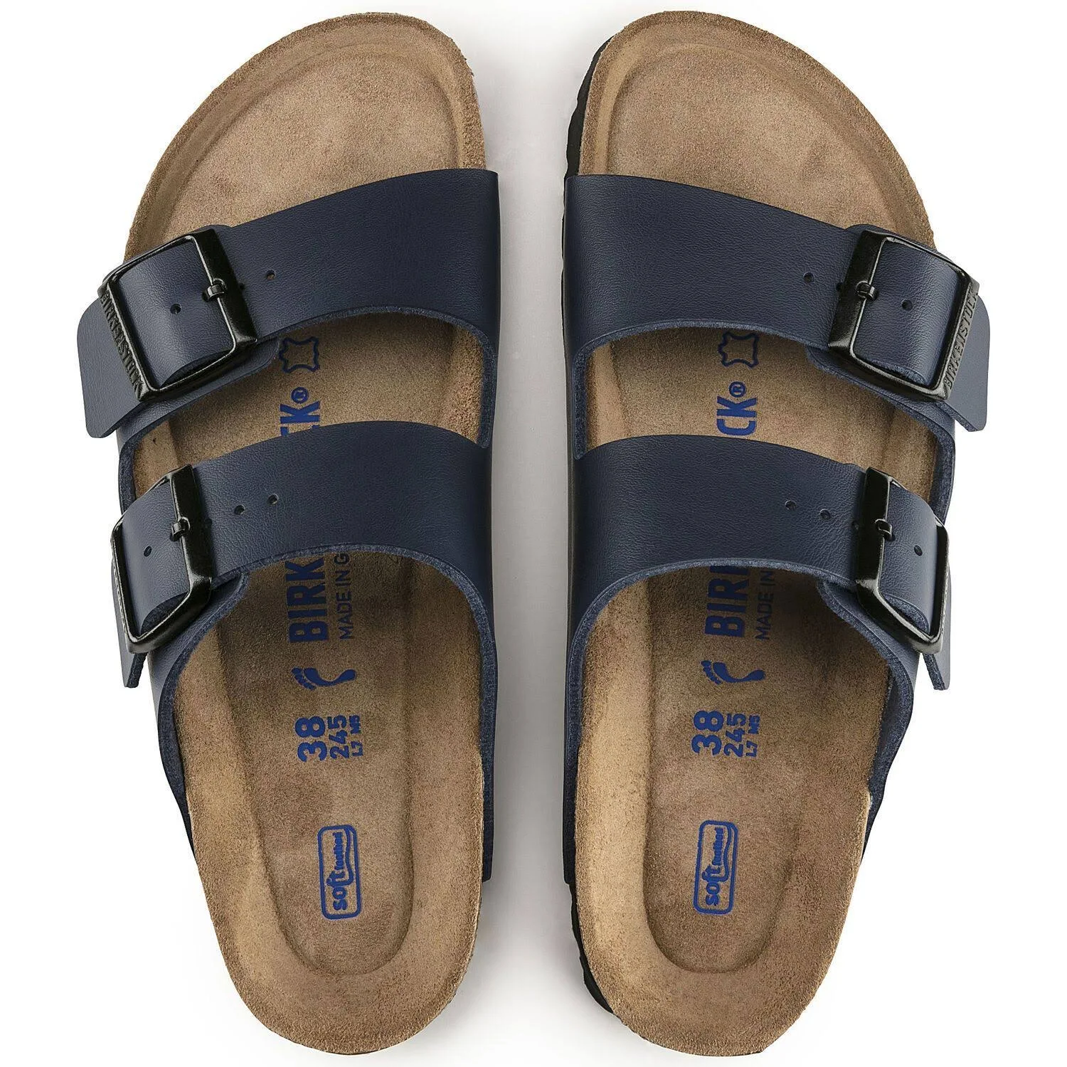 Birkenstock Arizona Soft Footbed Birko-Flor Blue 35 / Regular