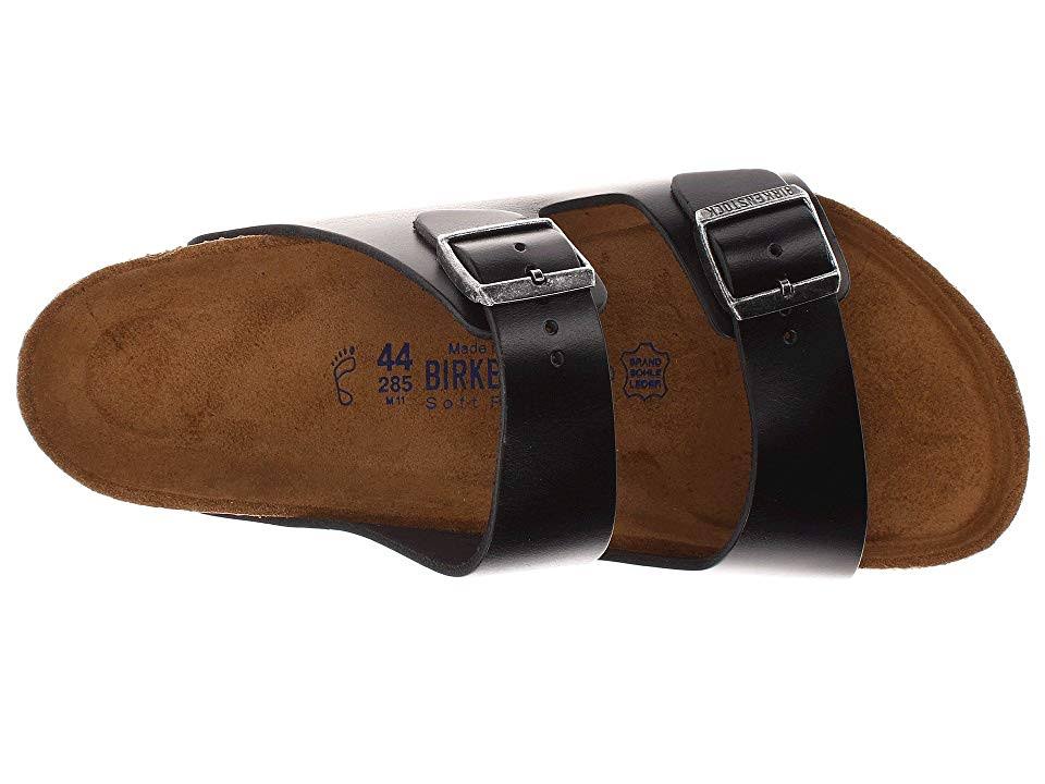 Birkenstock Arizona Soft Footbed - Leather Black Amalfi / 36 / Narrow