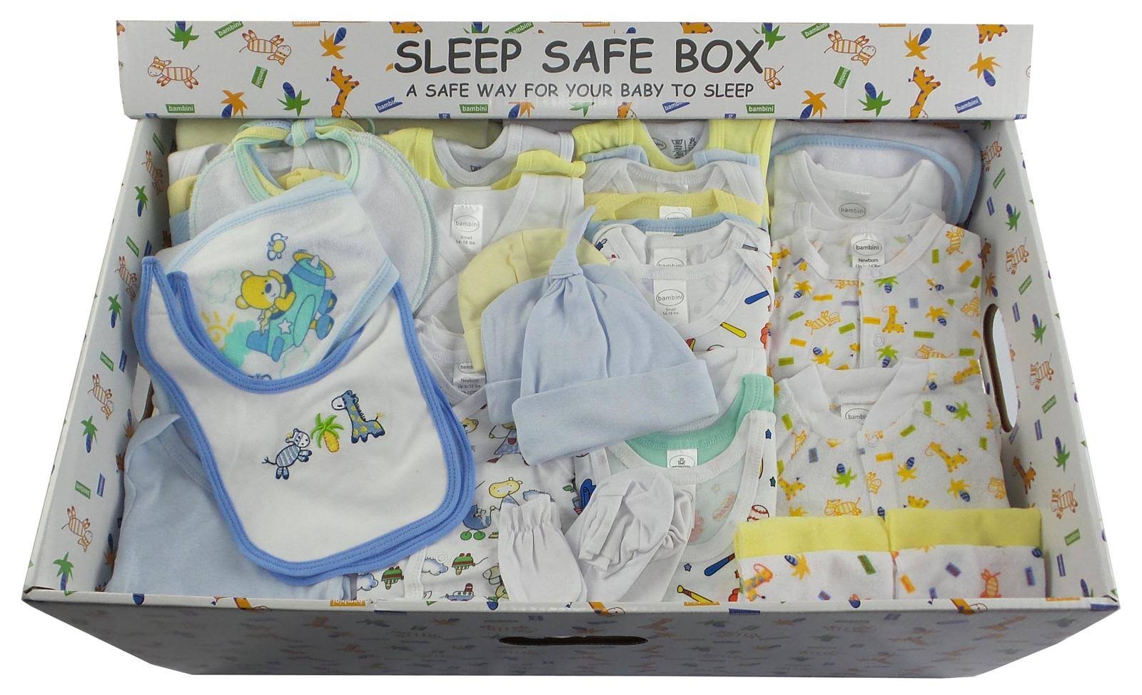 Boy 45 Piece Baby Starter Set Box, Blue