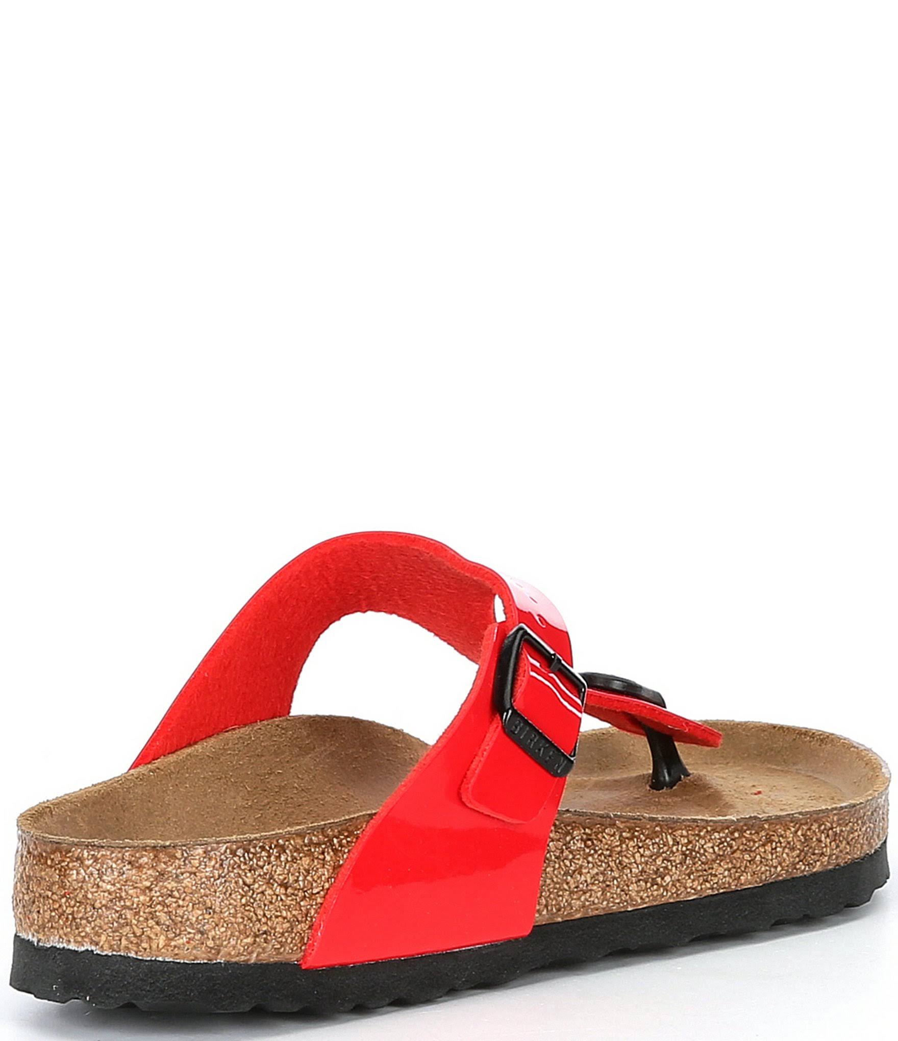Birkenstock Women's Gizeh Sandal - 42 - Black Patent Birko-Flor