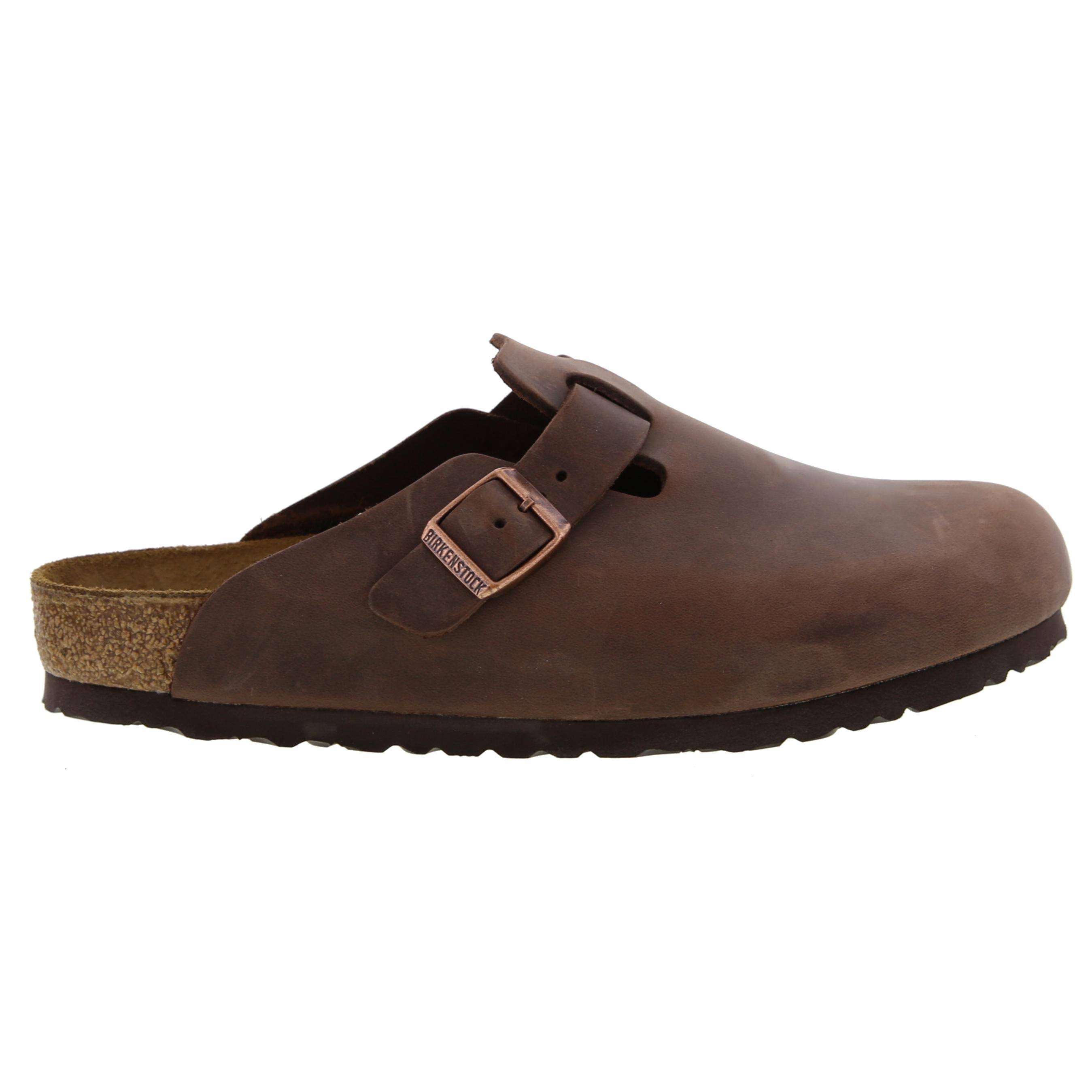 Birkenstock Boston Oiled Leather Clogs - Habana