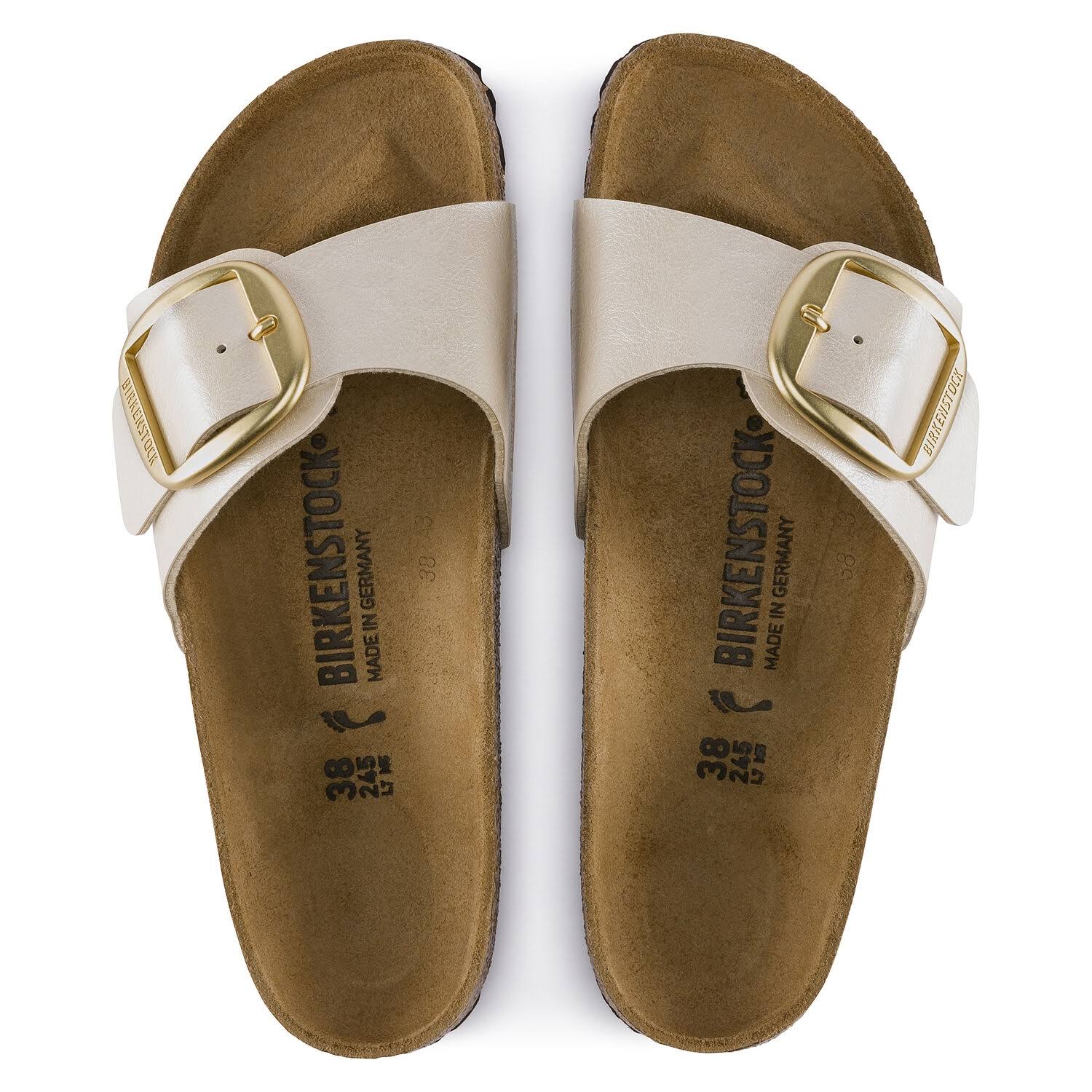 Birkenstock Madrid Big Buckle Birko-Flor Graceful Pearl White 40 EU
