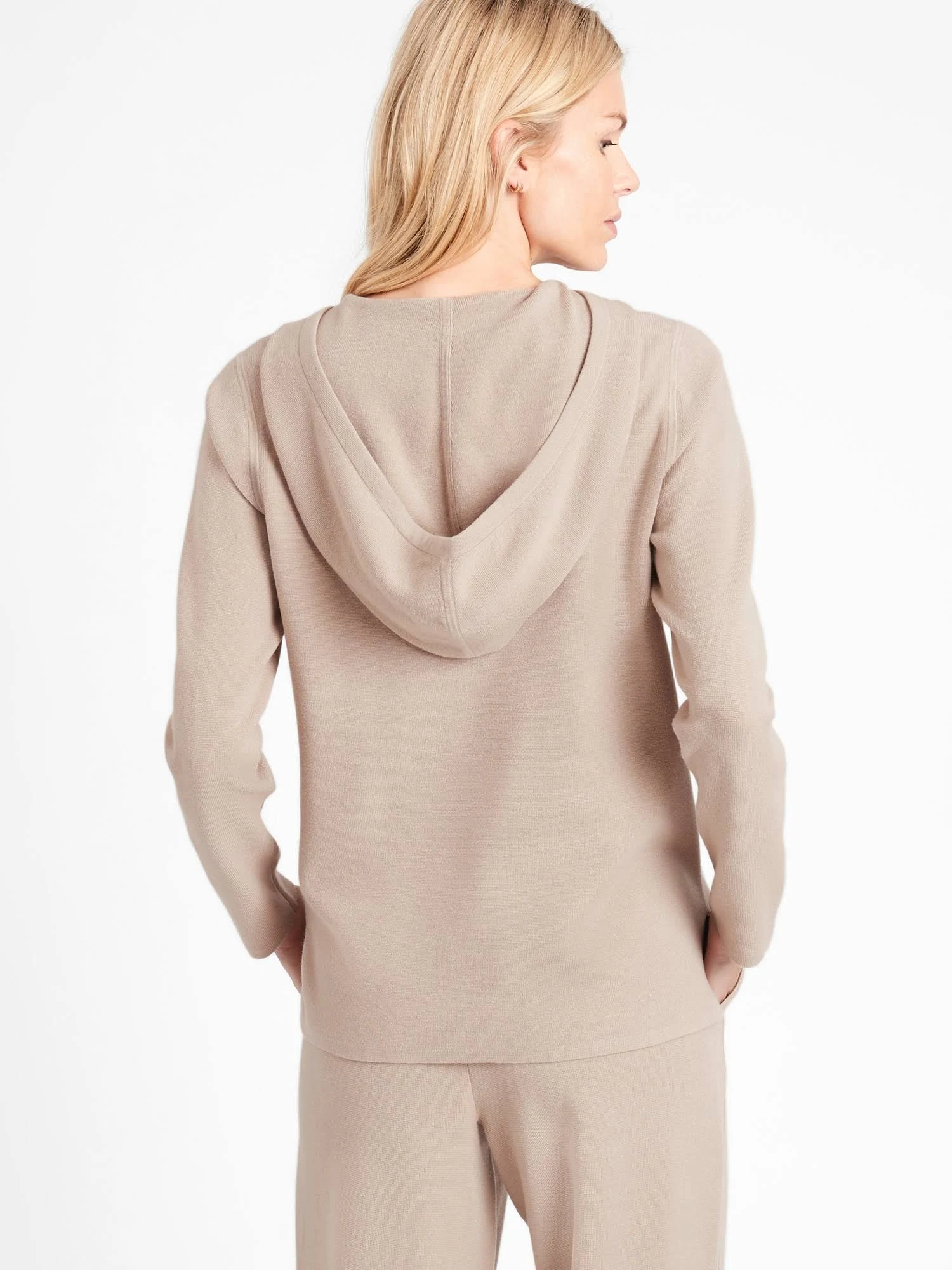 Banana Republic Women's Sweater Hoodie Heather Oatmeal Size Xs