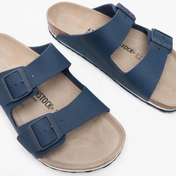 Birkenstock Arizona Birko Flor Regular Sandals - Desert Soil Blue
