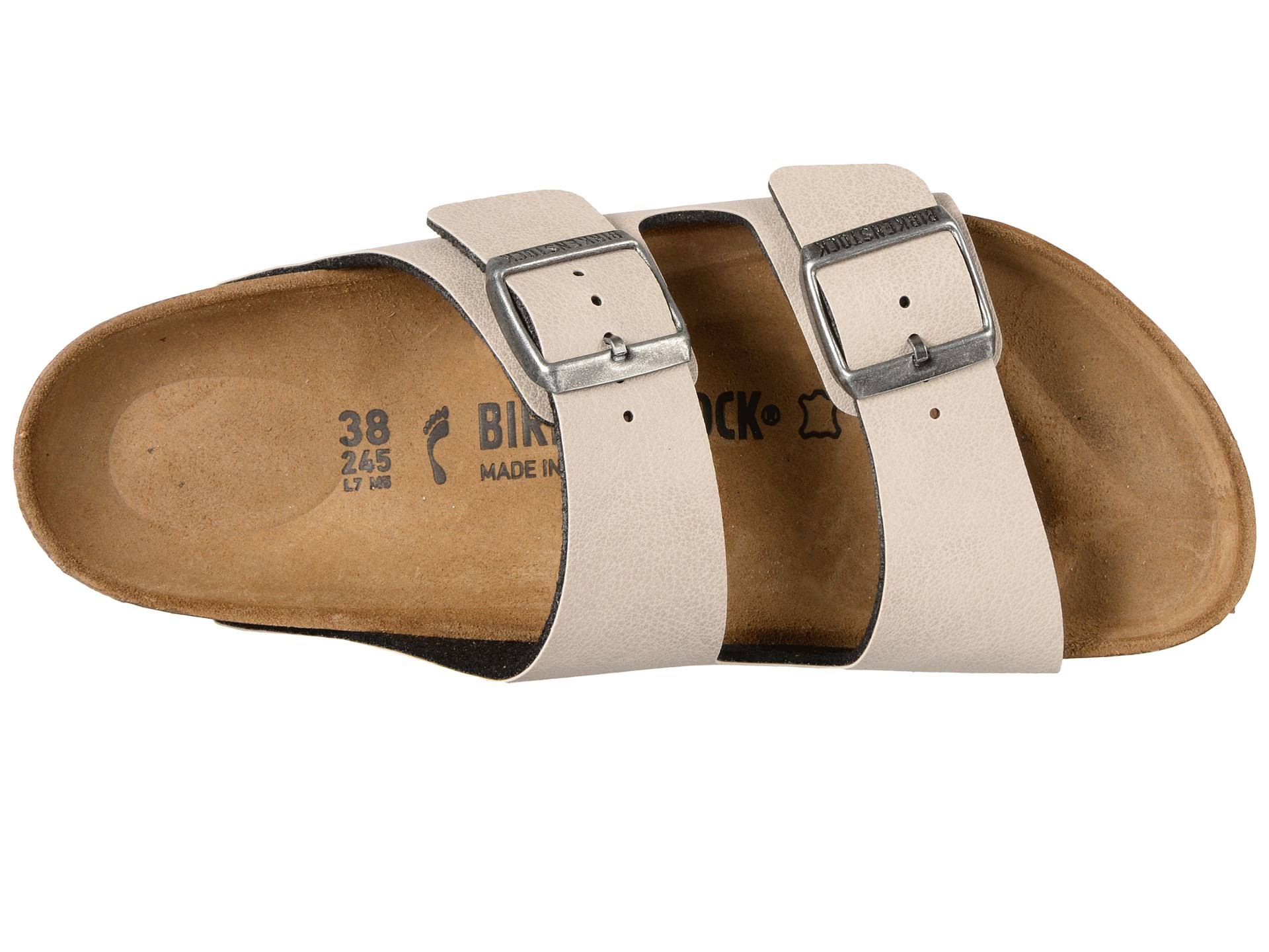 Birkenstock Arizona Classic - Birko-Flor Pull Up Stone / 43 / Regular