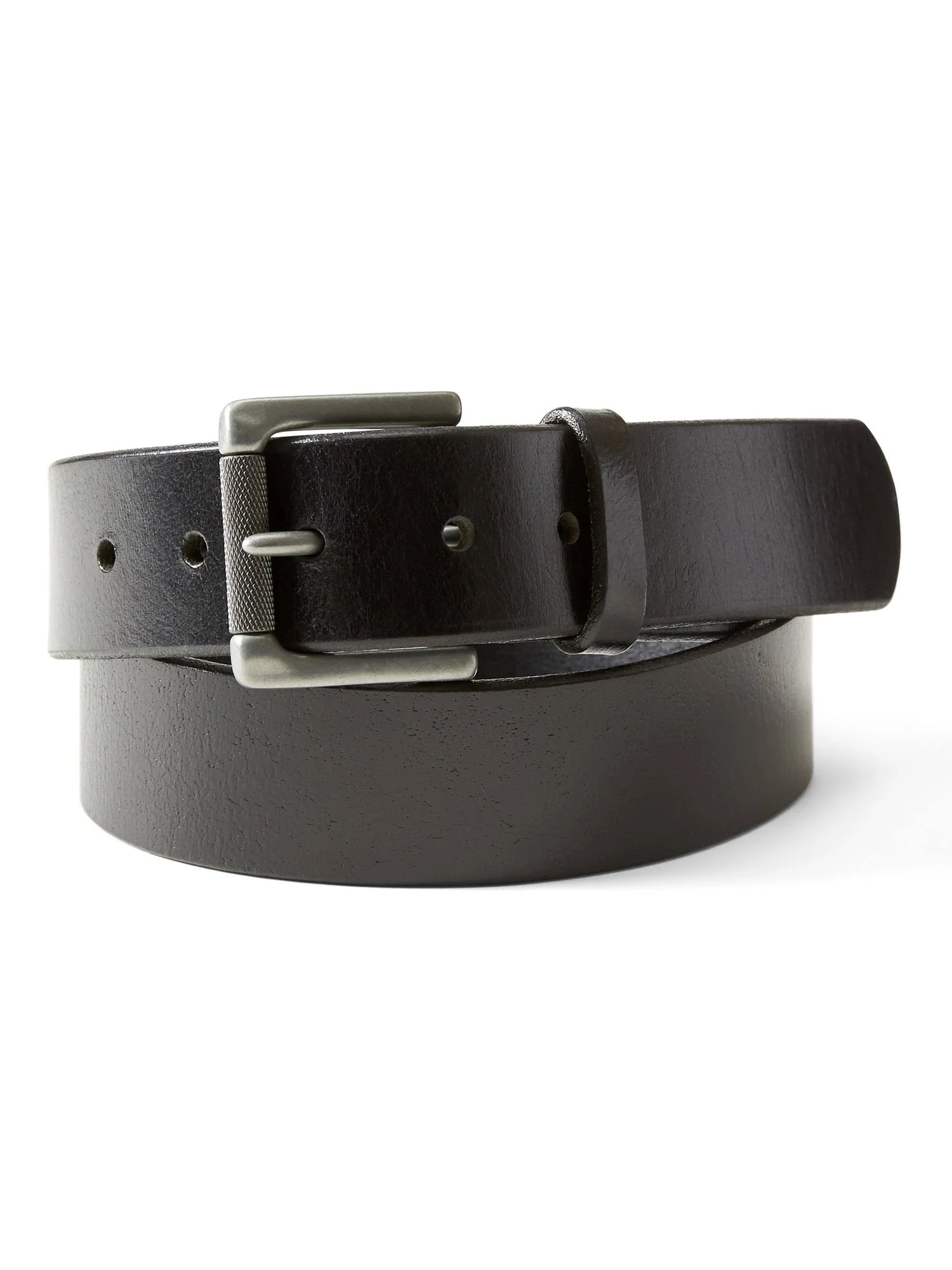 Banana Republic Men's Tumbled Leather Belt Black Size 34