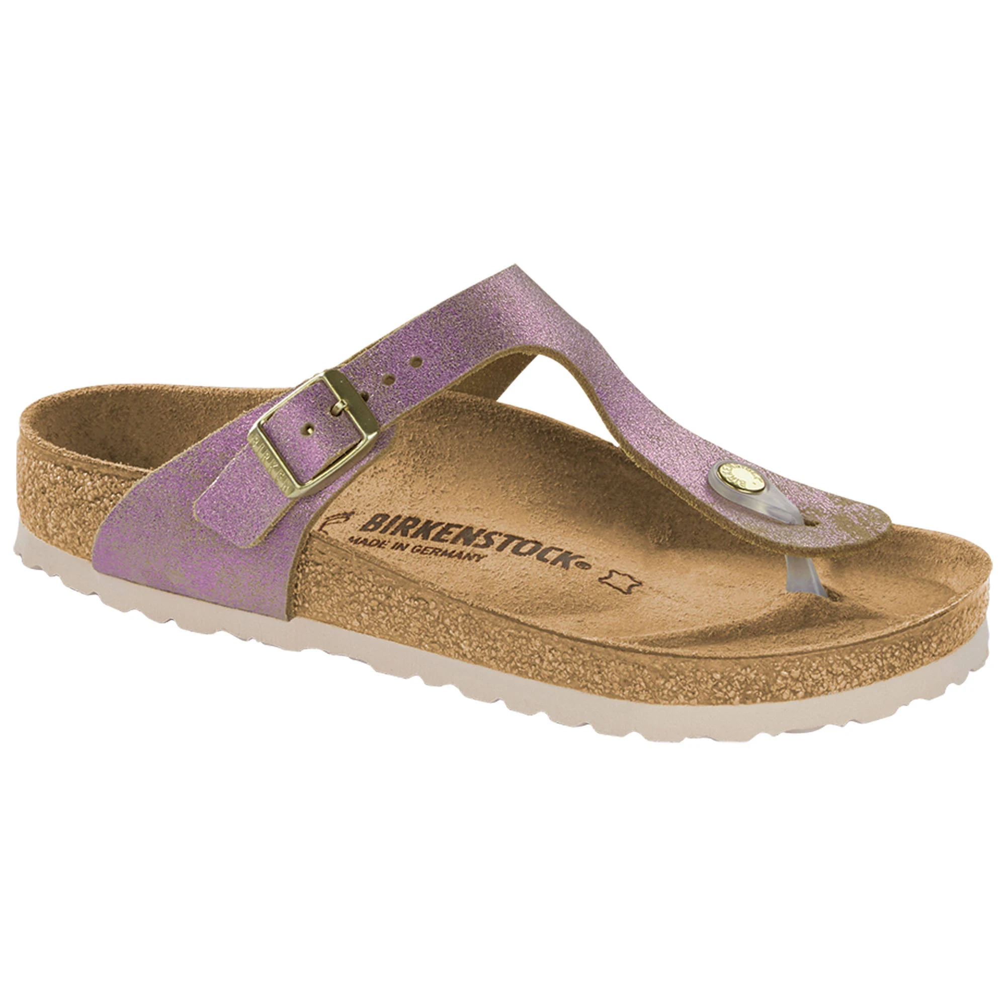 Birkenstock Gizeh - Leather (Washed Metallic Pink) Women's Sandals