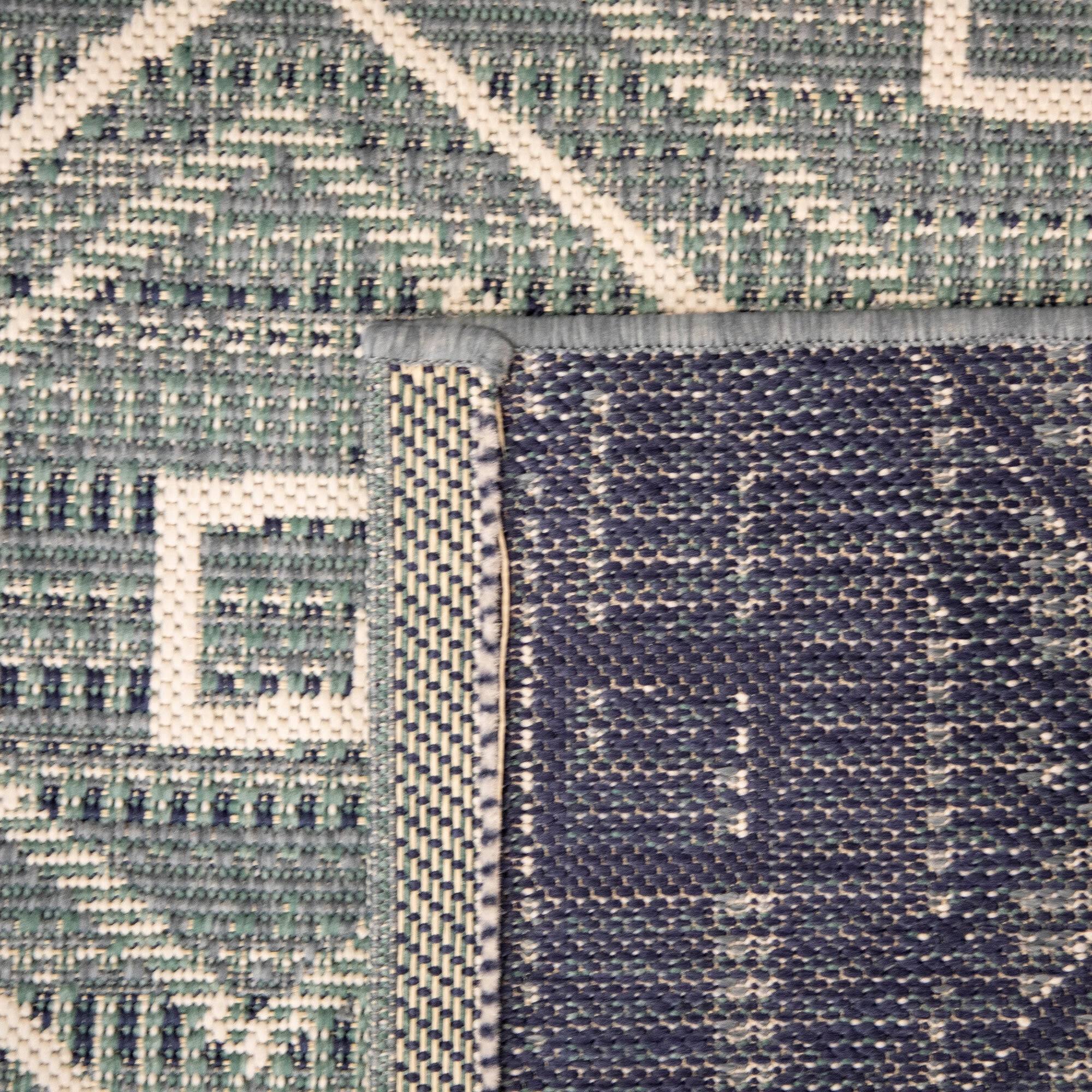 Annika Trellis Indoor/Outdoor Area Rug - 5&3x22 x 7& - Blue