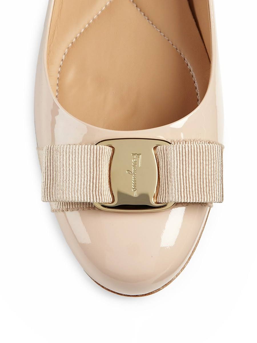 Salvatore Ferragamo Varina Leather Ballet Flats