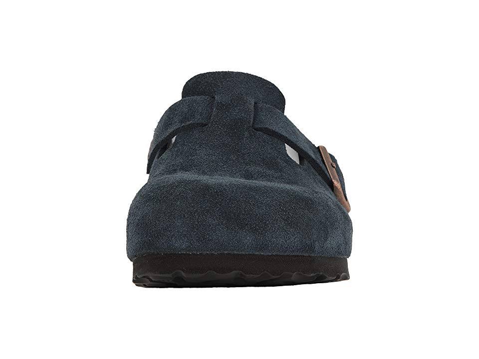 Birkenstock Boston Soft Footbed - Navy Suede