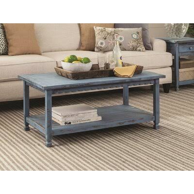 Birch Lane Lemmons Coffee Table Color: Blue