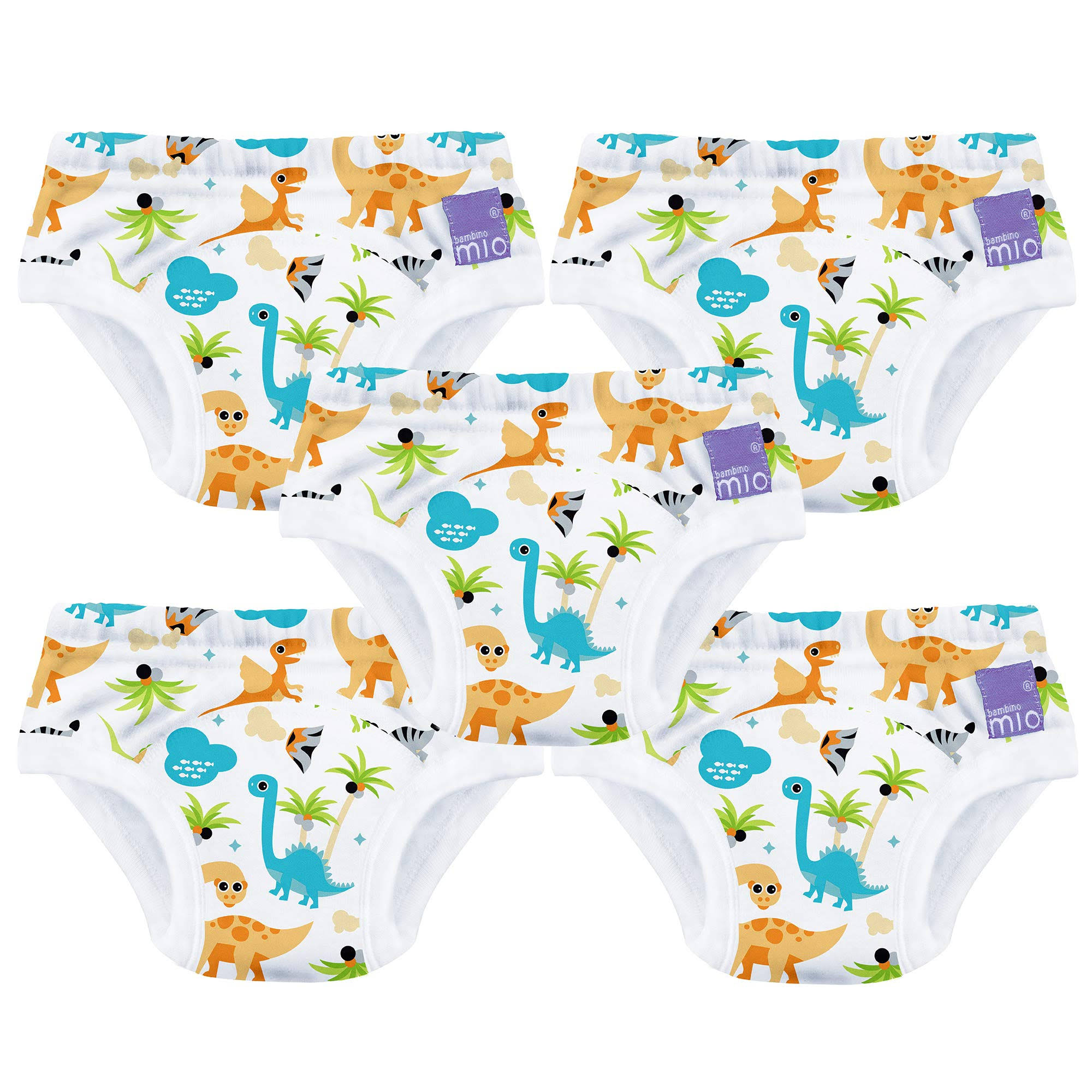 Bambino Mio Potty Training Pants, 5 Pack, Dino / 3+ Years