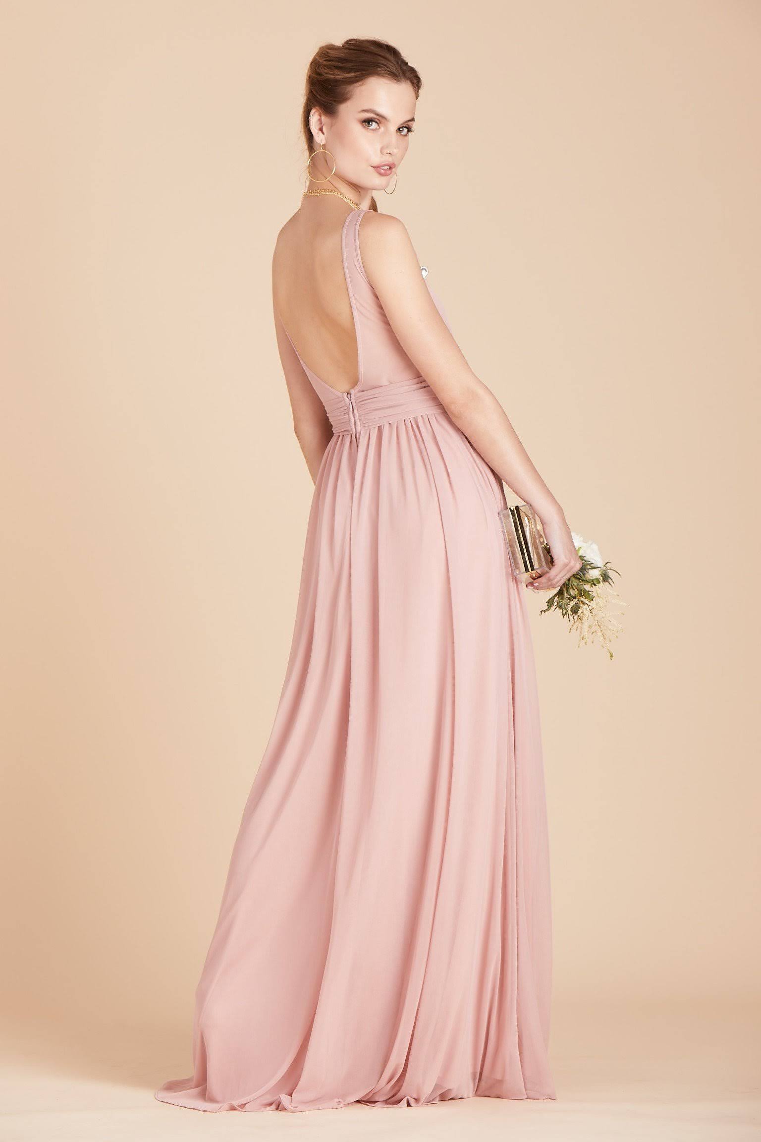 Birdy Grey Jan Bridesmaid Dress in Dusty Rose M / Dusty Rose