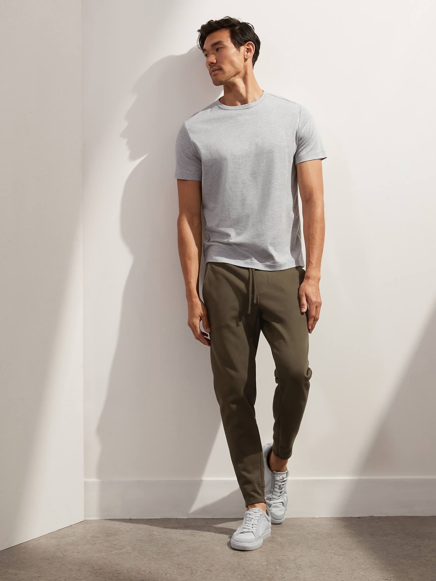 Banana Republic Men's French Terry Jogger Cargo Green Size L