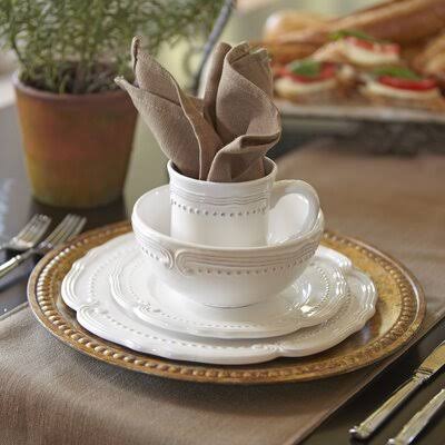 Gelsomina 16 Piece Dinnerware Set, Service for 4 Birch Lane