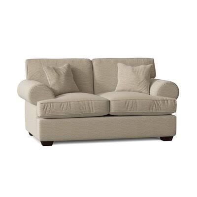 Workington 67x22 Rolled Arm Loveseat Body Fabric: Vault Pearl