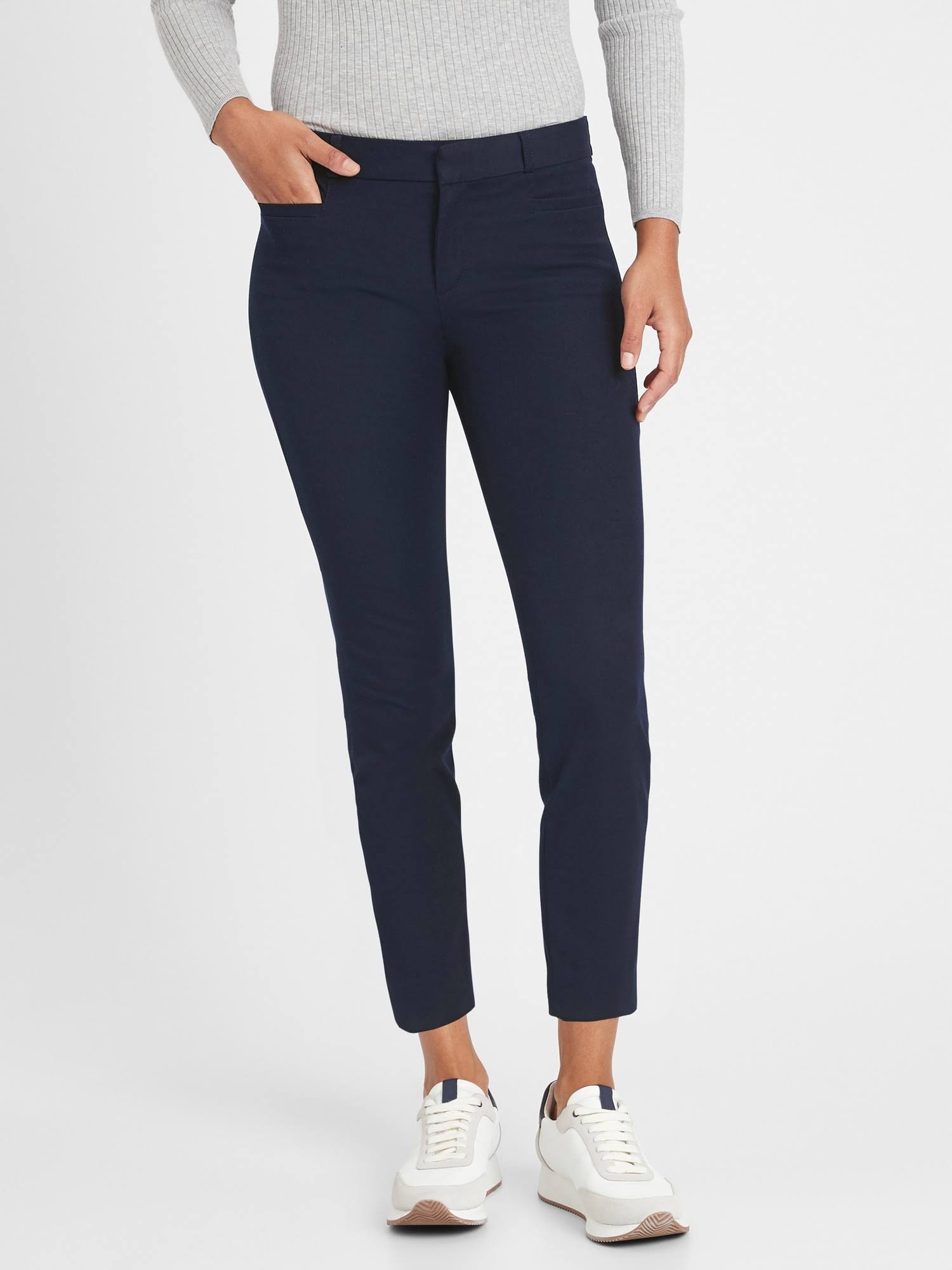 Banana Republic Women's Skinny Classic-Sloan Pant Navy Size 0 Short