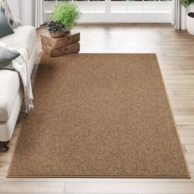 Ava Handmade Wool Brown Area Rug Birch Lane Rug Size: Rectangle 9' x 12'