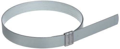 Band-It JS3139 Junior 3/4x22 Wide x 0.030x22 Thick, 4x22 Diameter, Galvanized Carbon Steel Smooth I.D. Clamp (25 per Box)