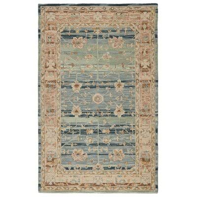 Maximilian Oriental Handmade Tufted Wool Pistachio/Beige Area Rug Birch Lane Rug Size: Rectangle 5' x 8'