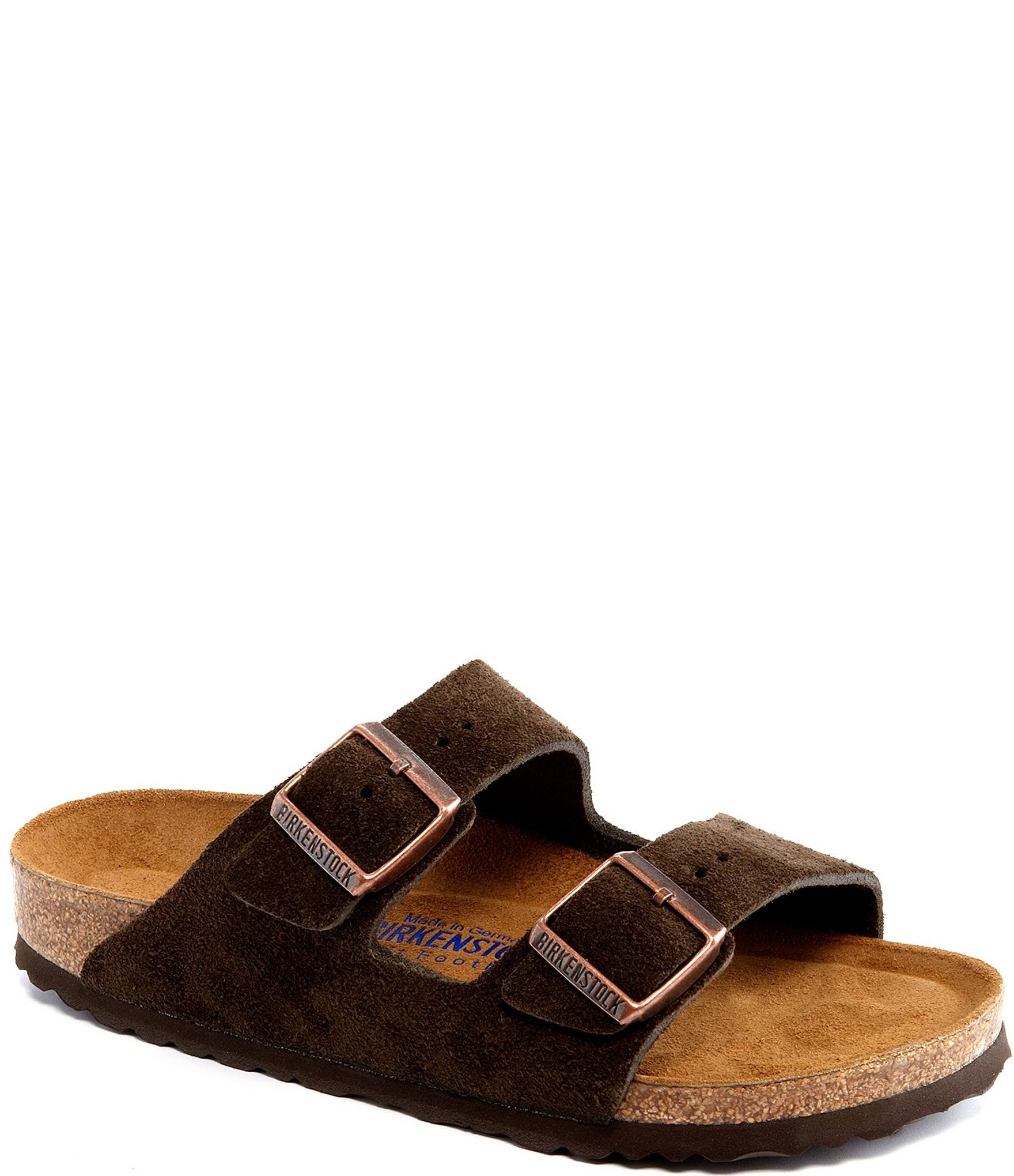Birkenstock Arizona Soft Footbed Sandal - 38 - Mocha Suede