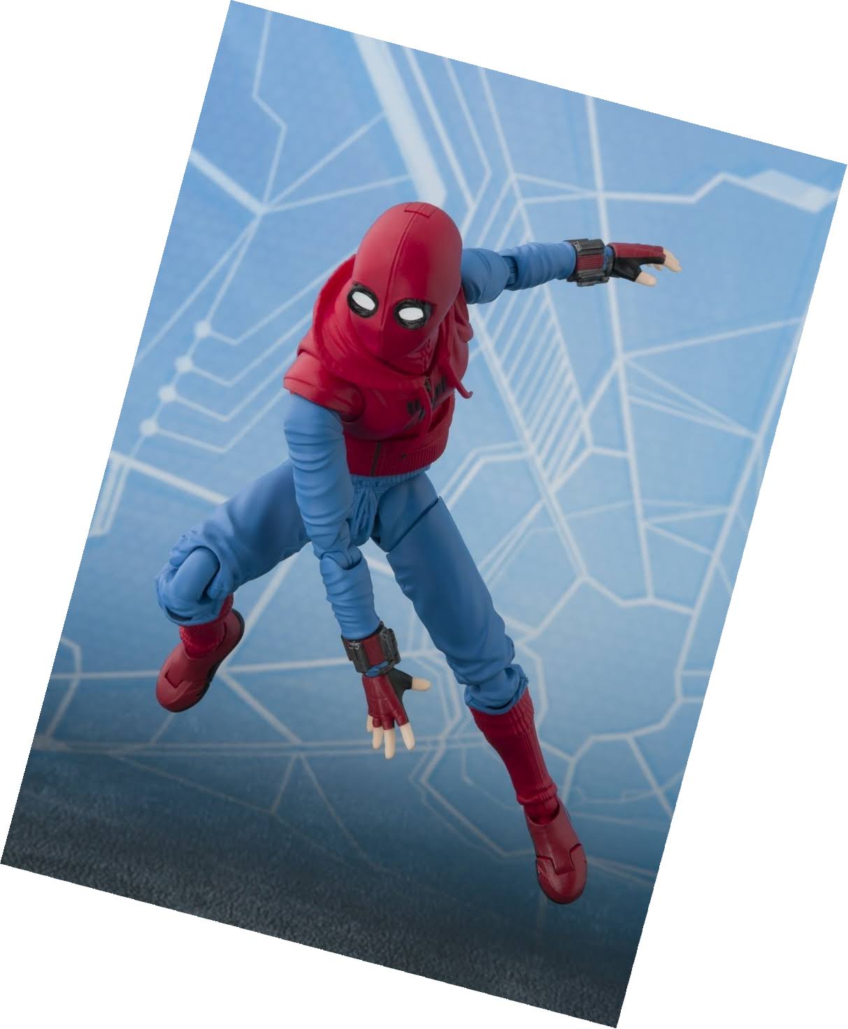 Spider-Man Homecoming: Spider-Man Home Made Suit Ver & Tamashii Option ACT Wall S.H.Figuarts