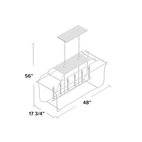 Chloe 6-Light Geometric Chandelier Finish: Royal Ebony