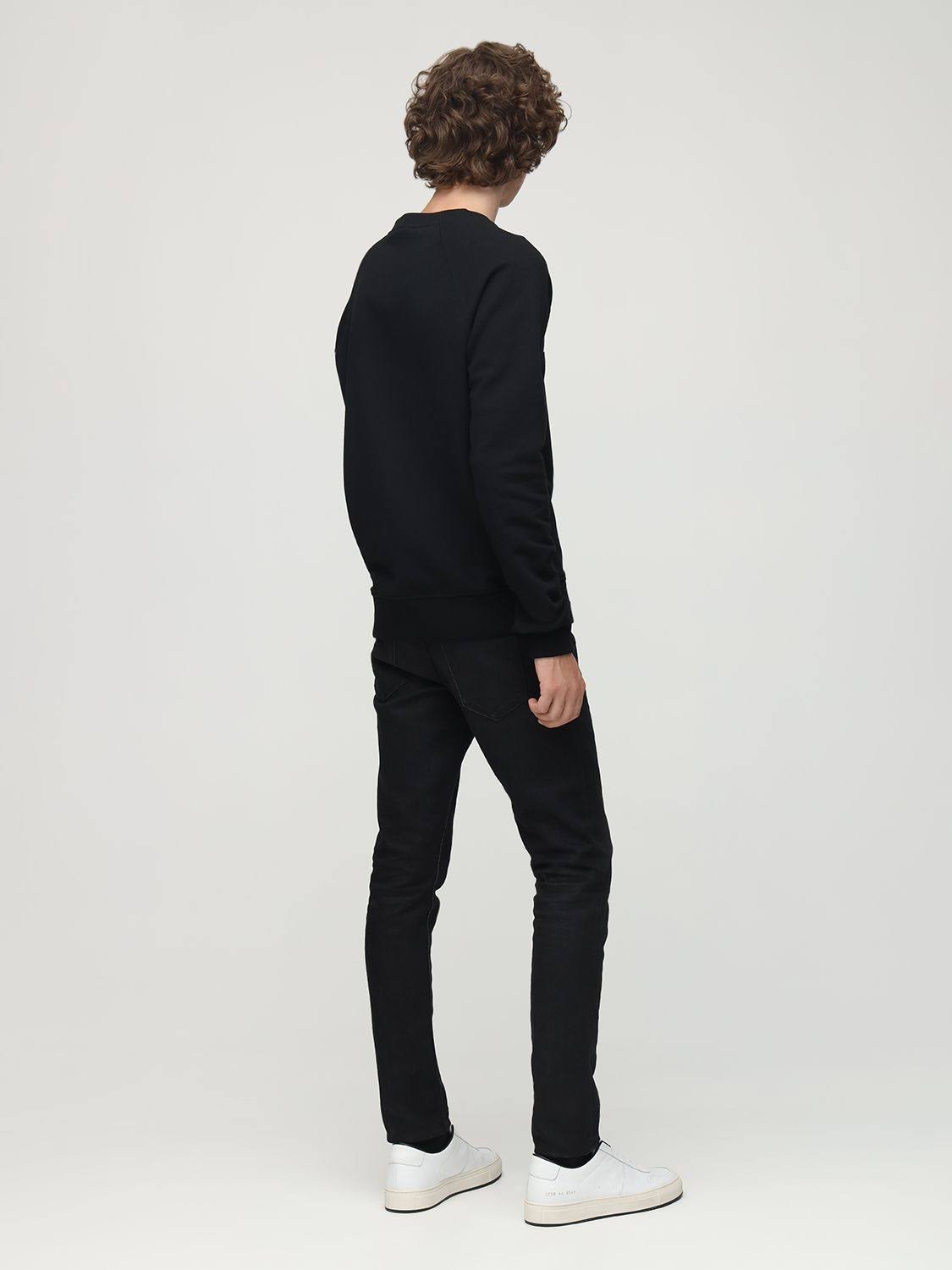 Balmain Sweatshirt with Metallic Logo Xs Black,Silver Cotton