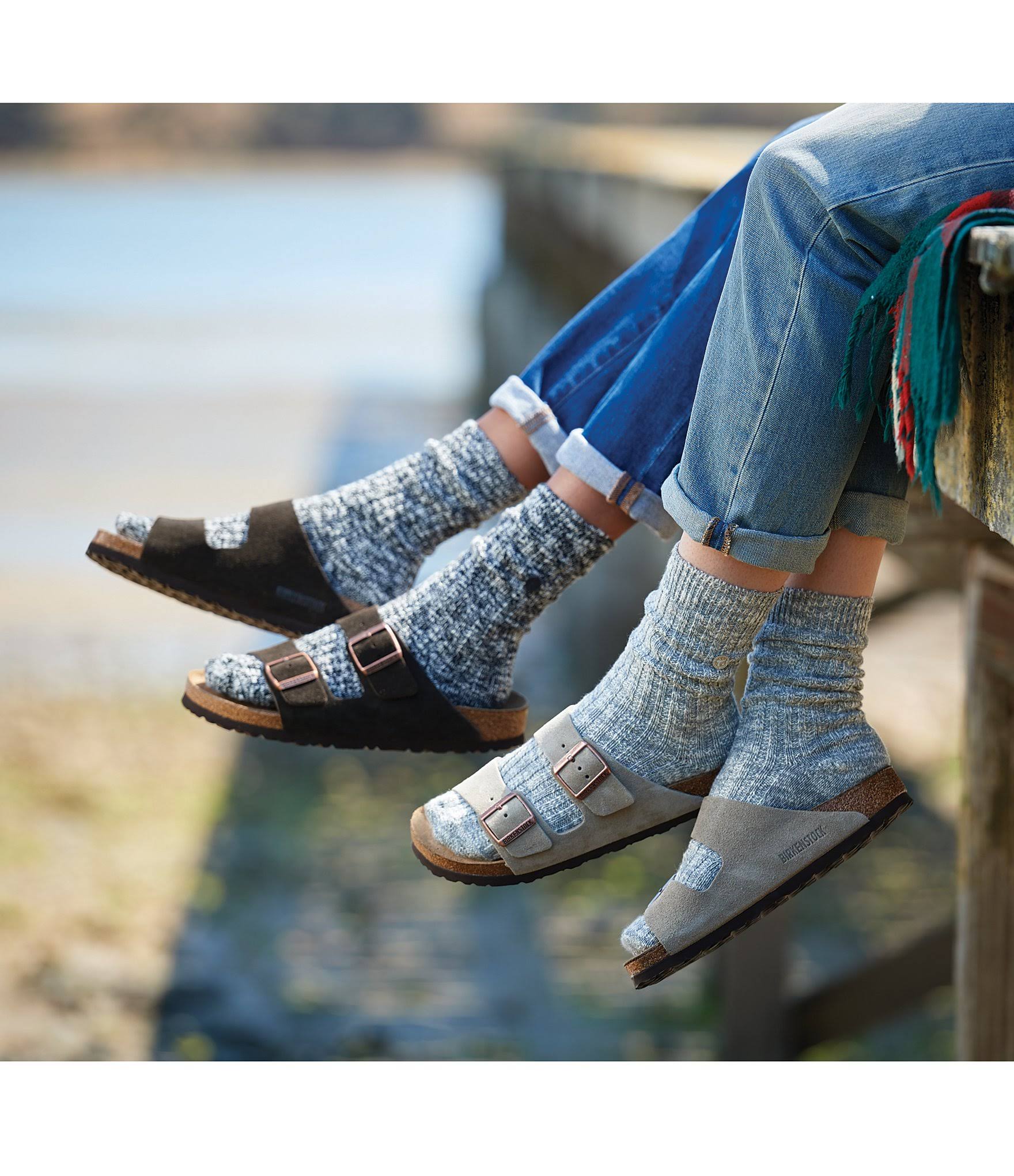 Birkenstock Arizona Soft Footbed Sandal - 40 - Mocha Suede