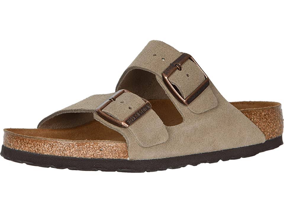 Birkenstock Arizona Sandal - 38 - Taupe Suede