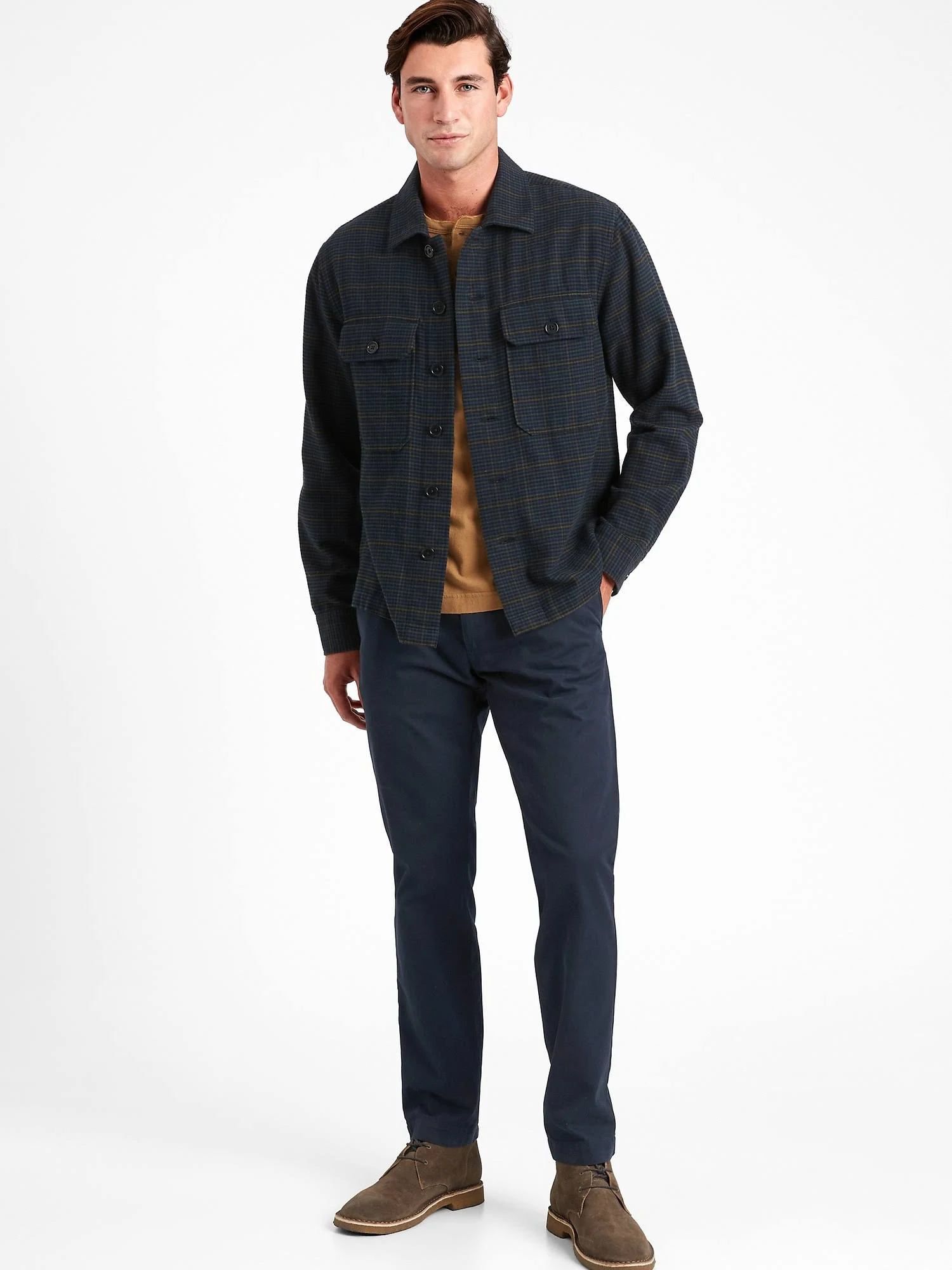 Banana Republic Men's Aiden Slim Chino Pant True Navy Tall Size 38W 36L