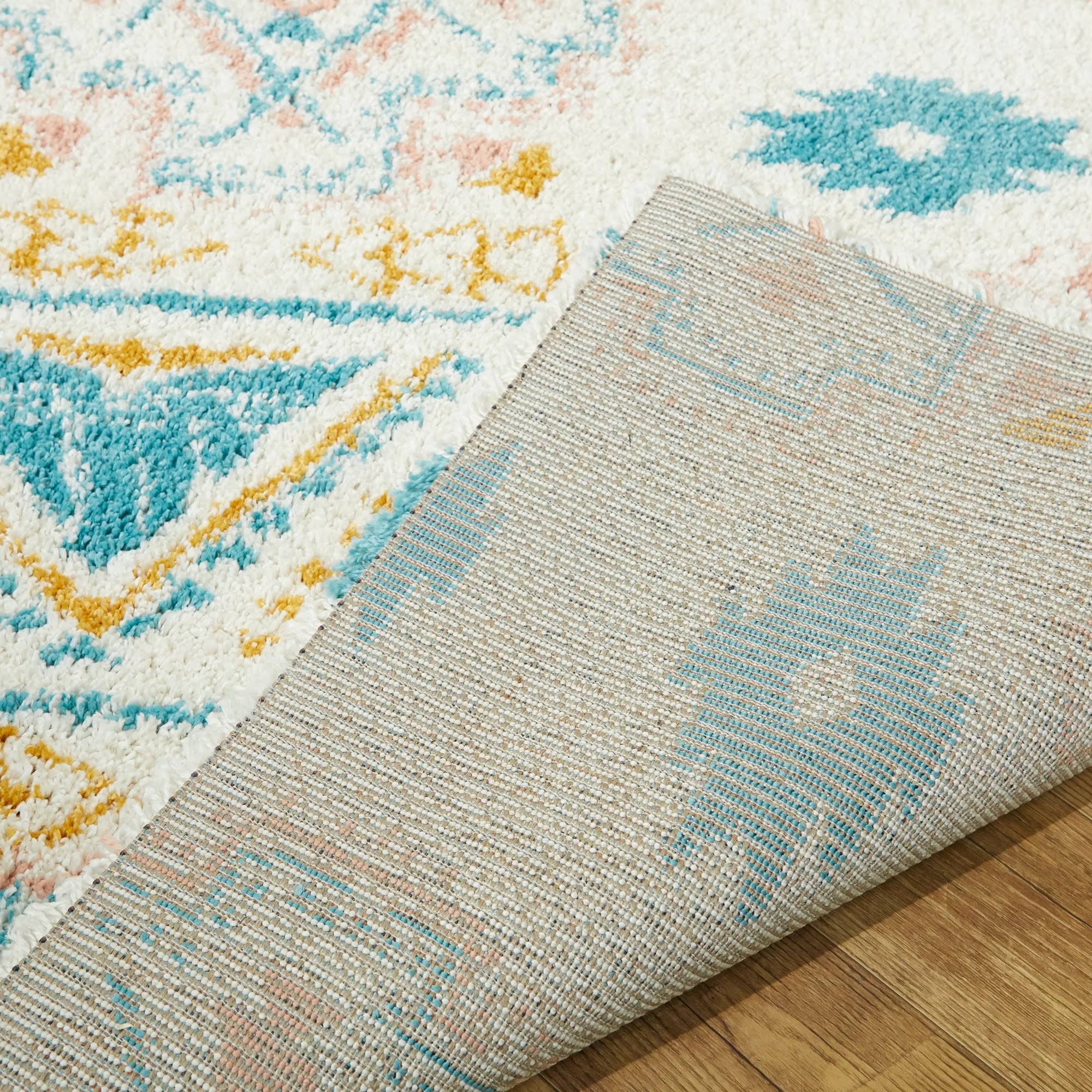 Cortona Southwestern Shag Area Rug - 2&7x22 x 7& - Pink