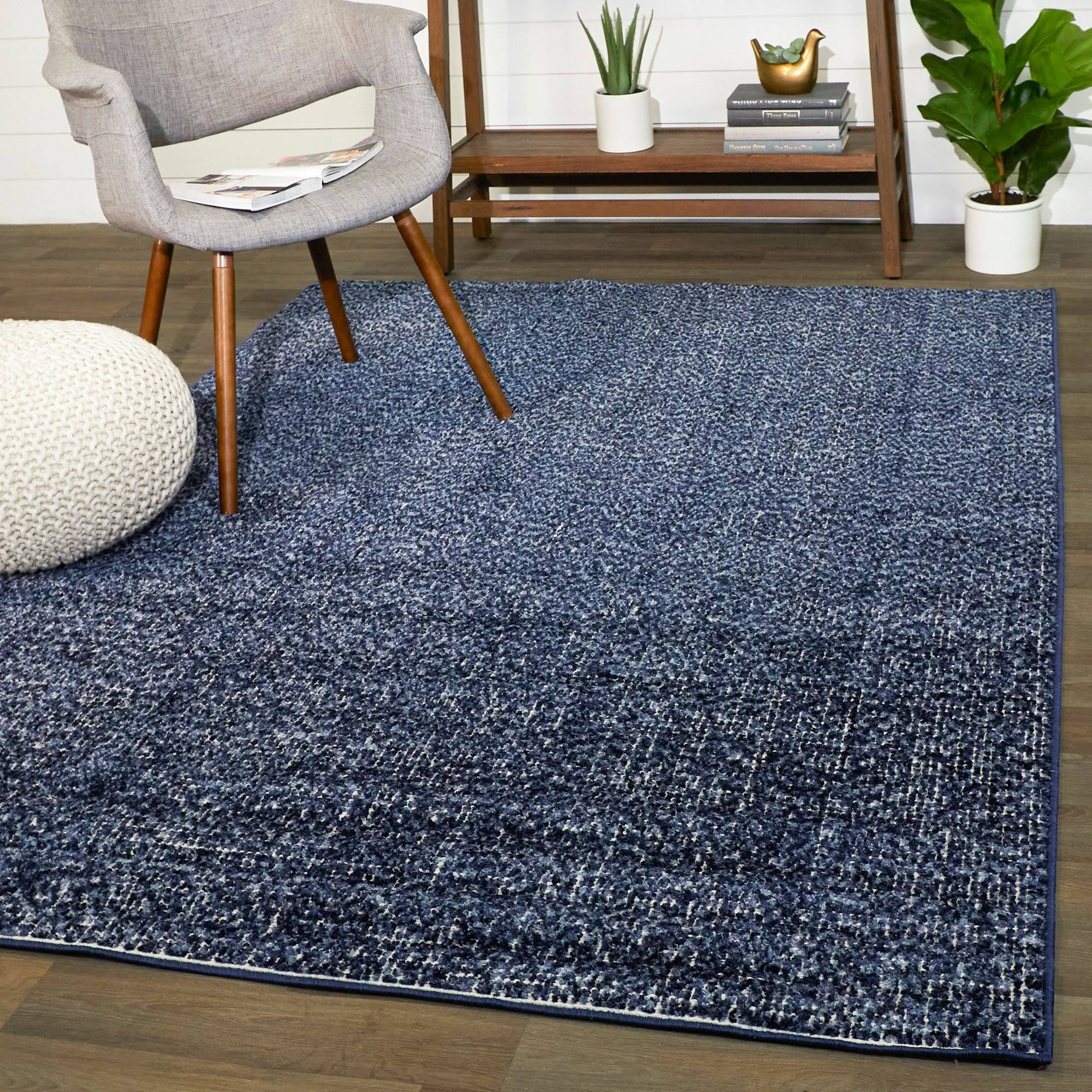 BALTA Riordan Navy 8 ft. x 10 ft. Flatweave Area Rug, Blue