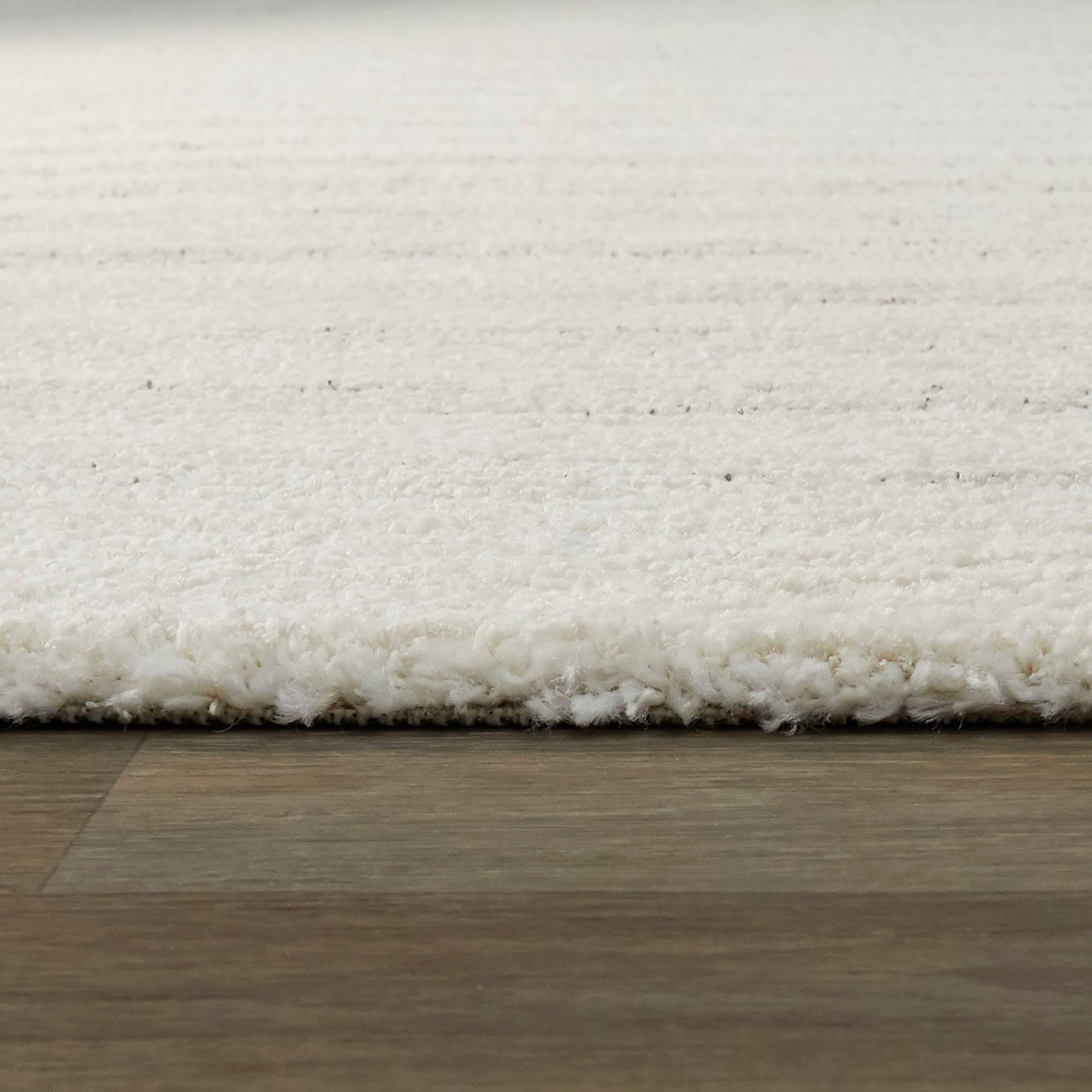 BALTA Paxton Ivory 5 ft. x 7 ft. Stripe Shag Area Rug