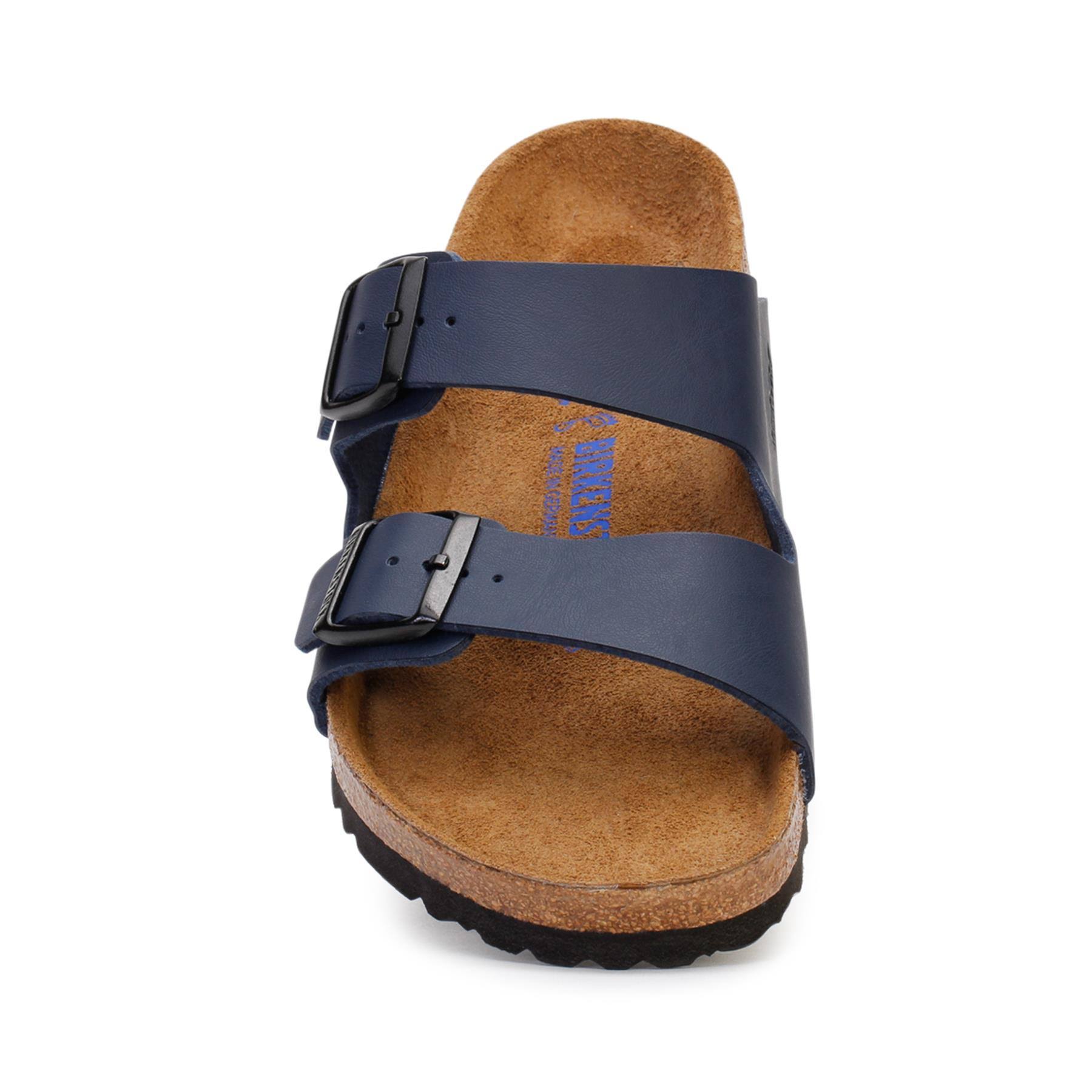 Birkenstock Arizona Soft Footbed - Birko-Flor Blue / 45 / Regular
