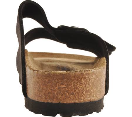 Birkenstock Arizona Suede Sandal, Adult Unisex, Size: 38 N, Black Suede
